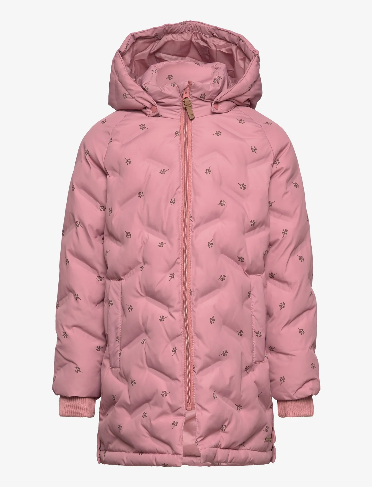 Minymo - Jacket quilted AOP - quilted jakker - ash rose - 0