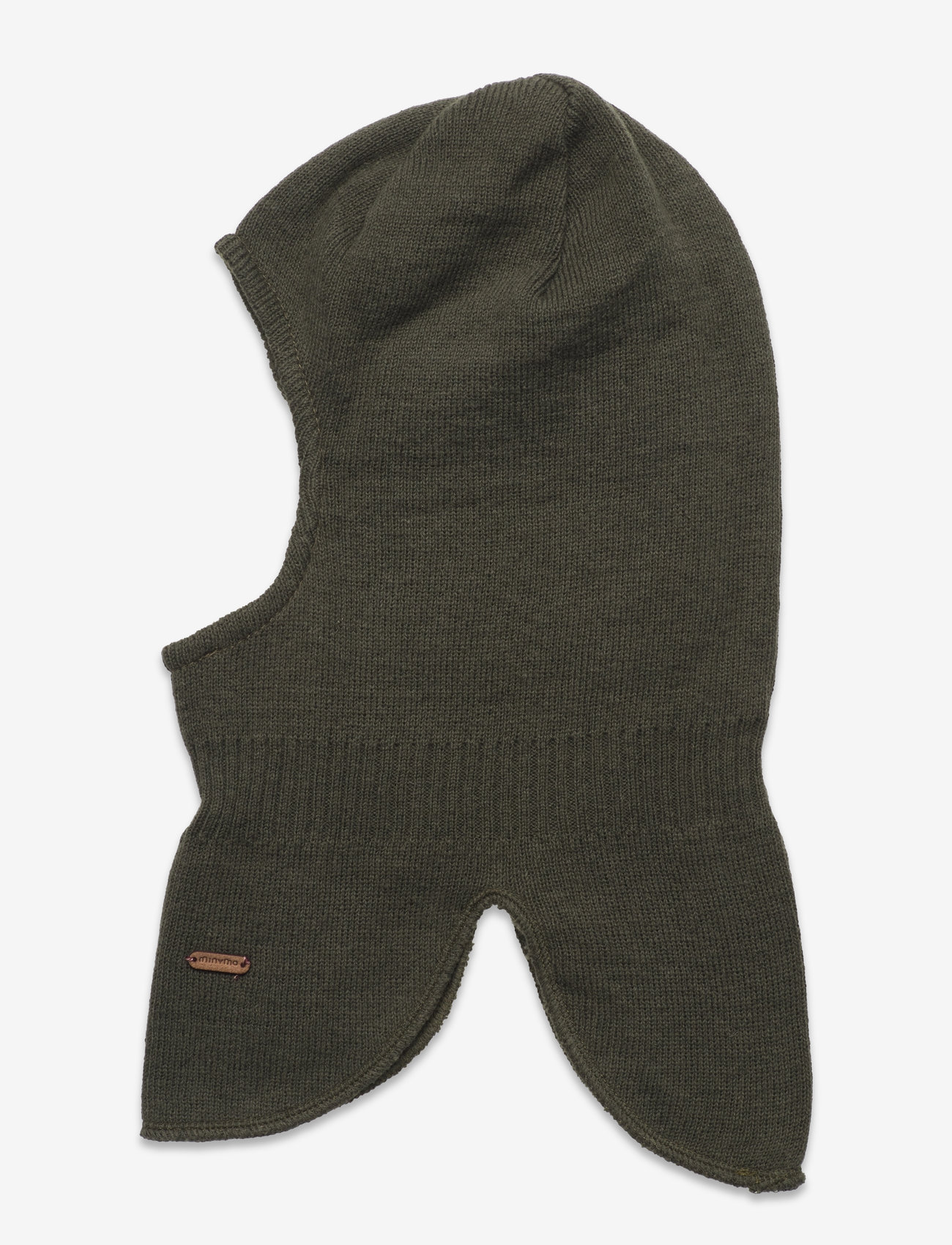 Minymo - Balaclava knit - olive night - 1
