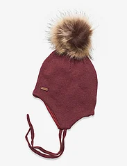 Minymo - Hat w. detachable fake fur - alhaisimmat hinnat - roan rouge - 1