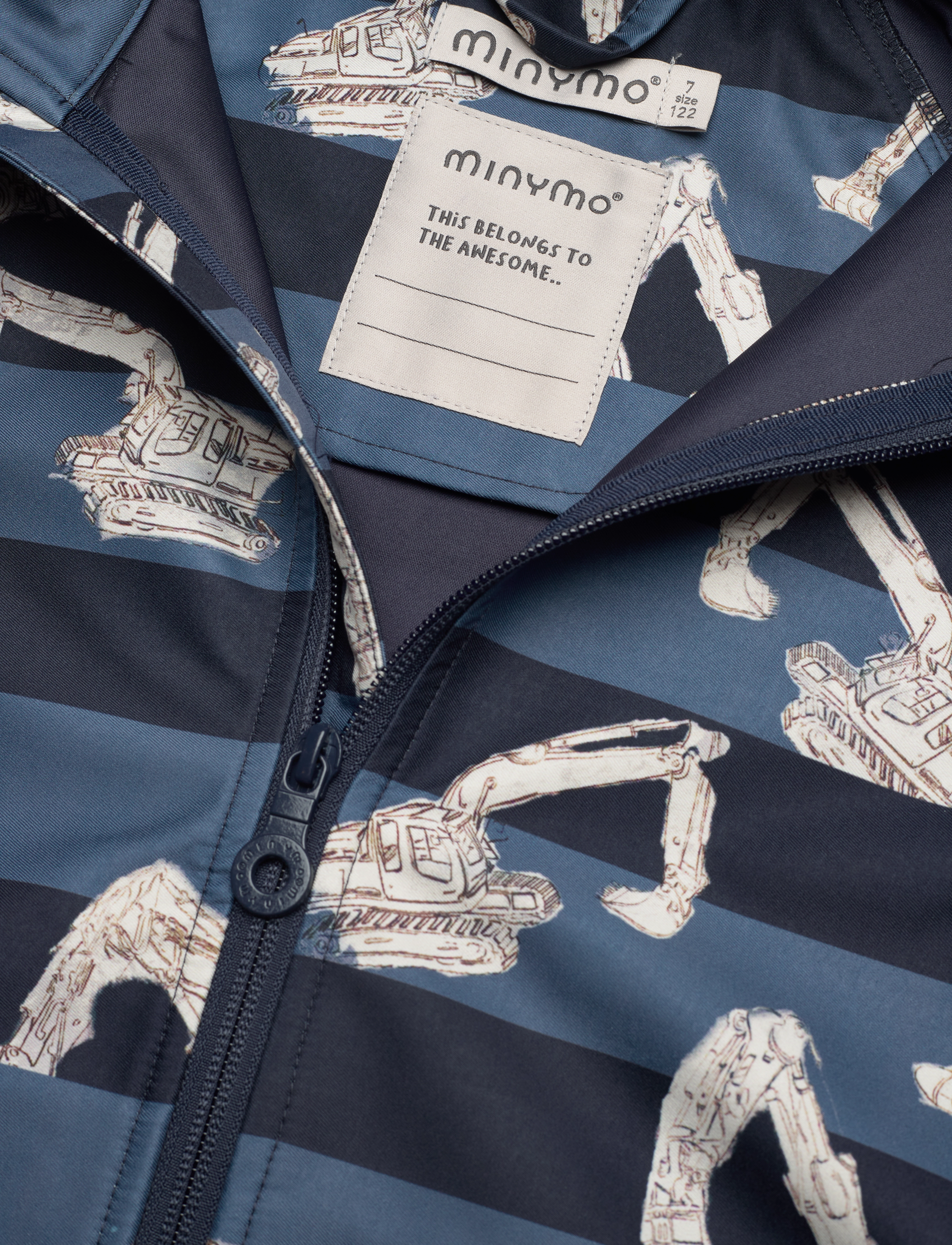 Minymo - Softshell Jacket AOP - blue nights - 2
