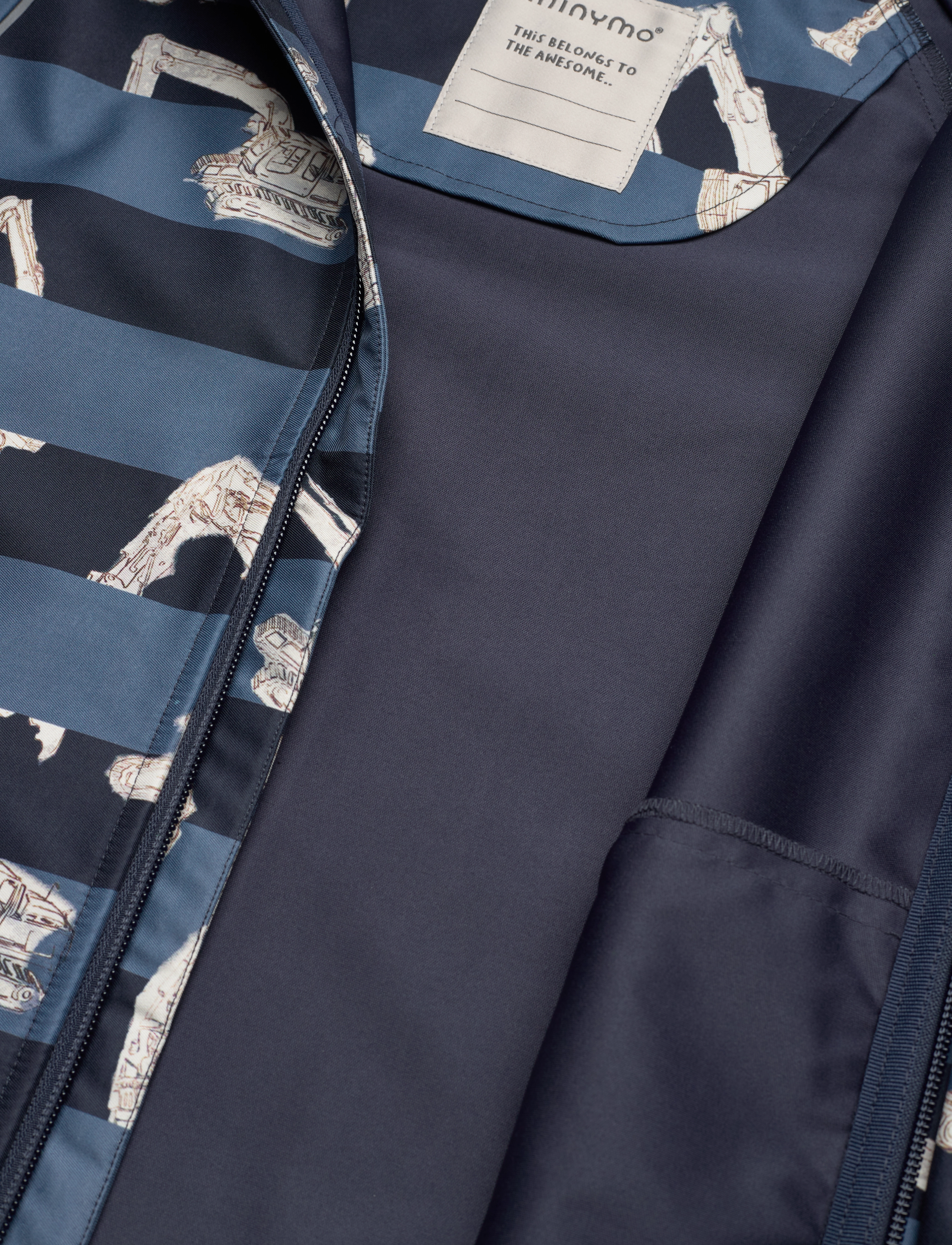 Minymo - Softshell Jacket AOP - blue nights - 4