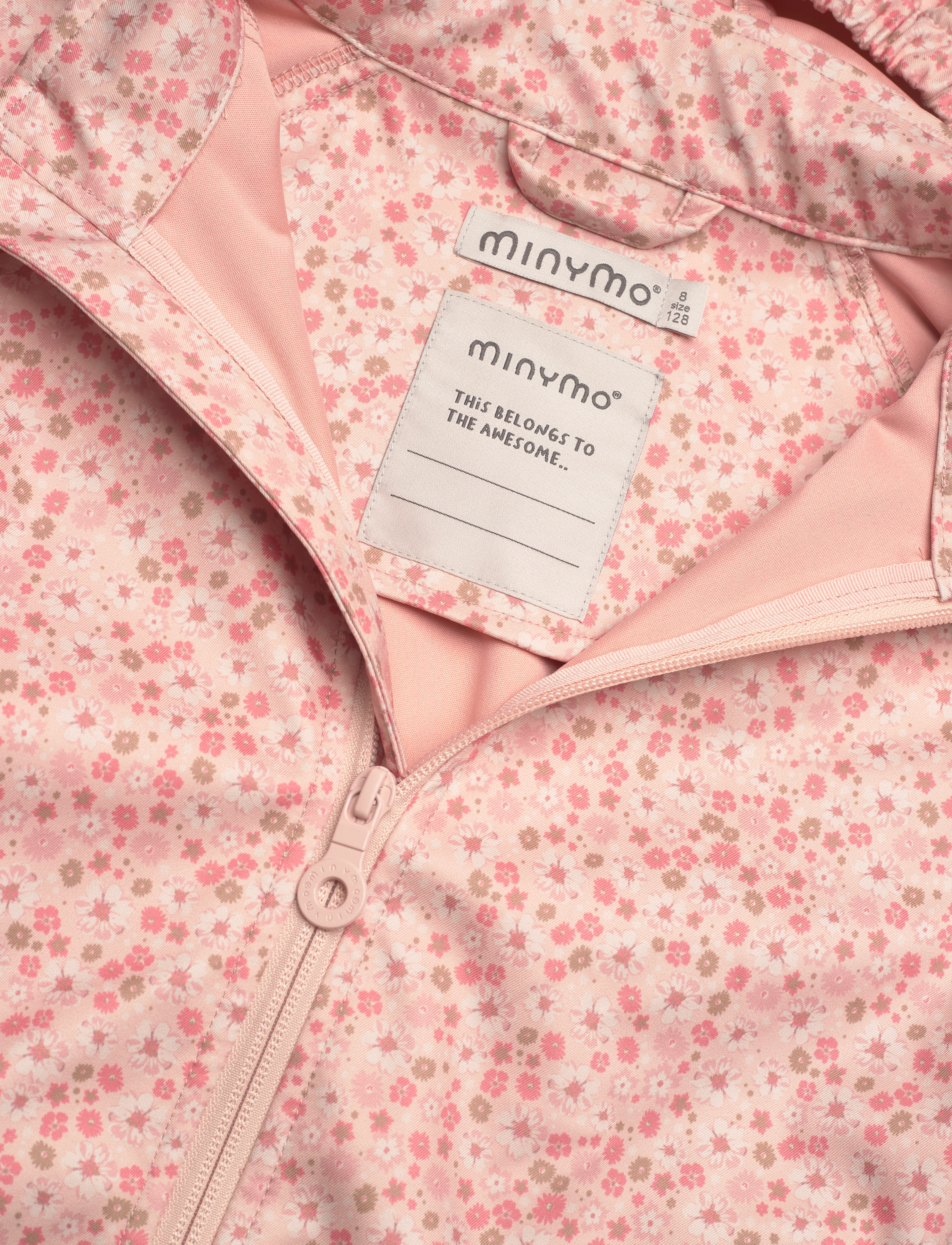 Minymo - Softhell Jacket AOP - peach beige - 2