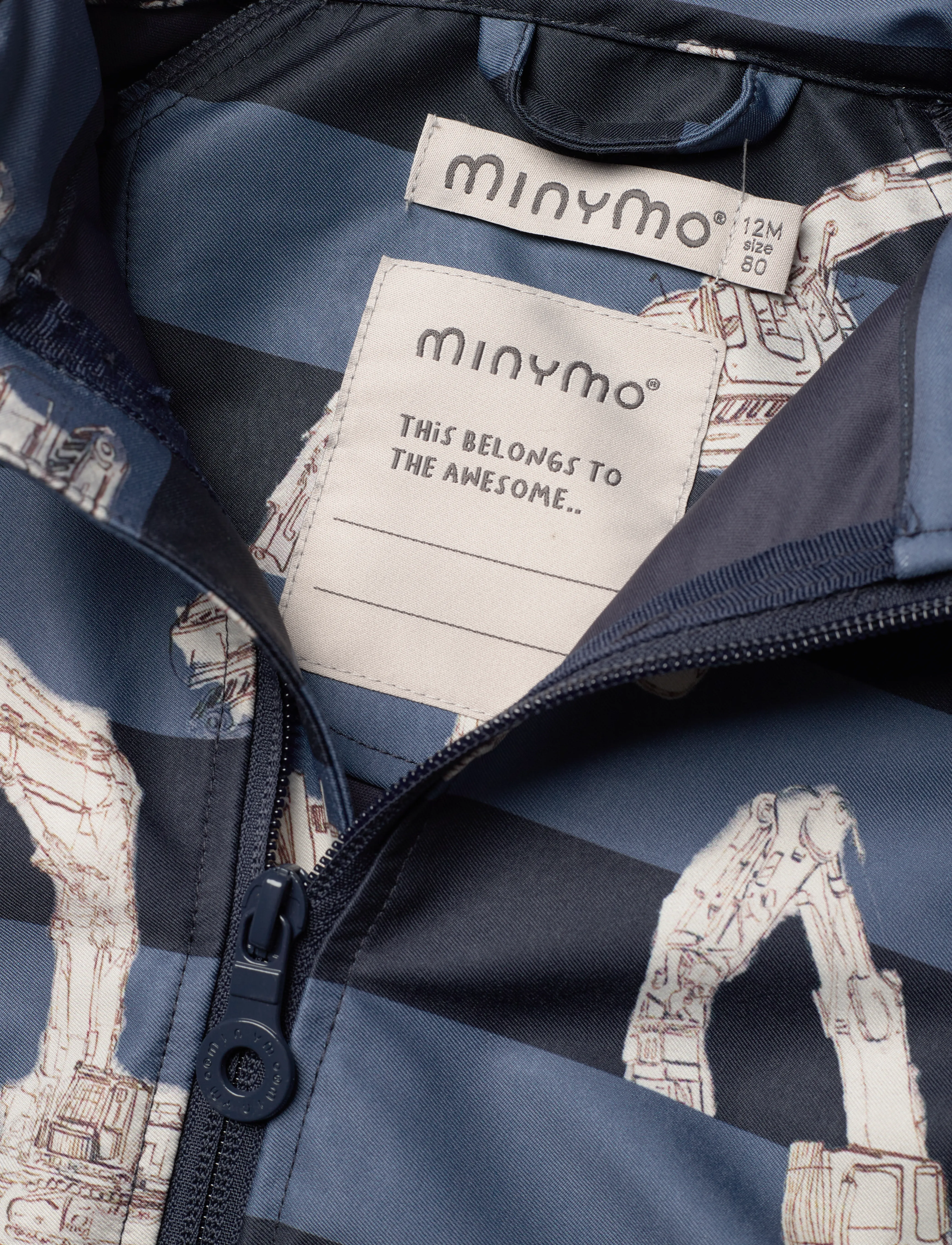Minymo - Softshell Suit AOP - blue nights - 2