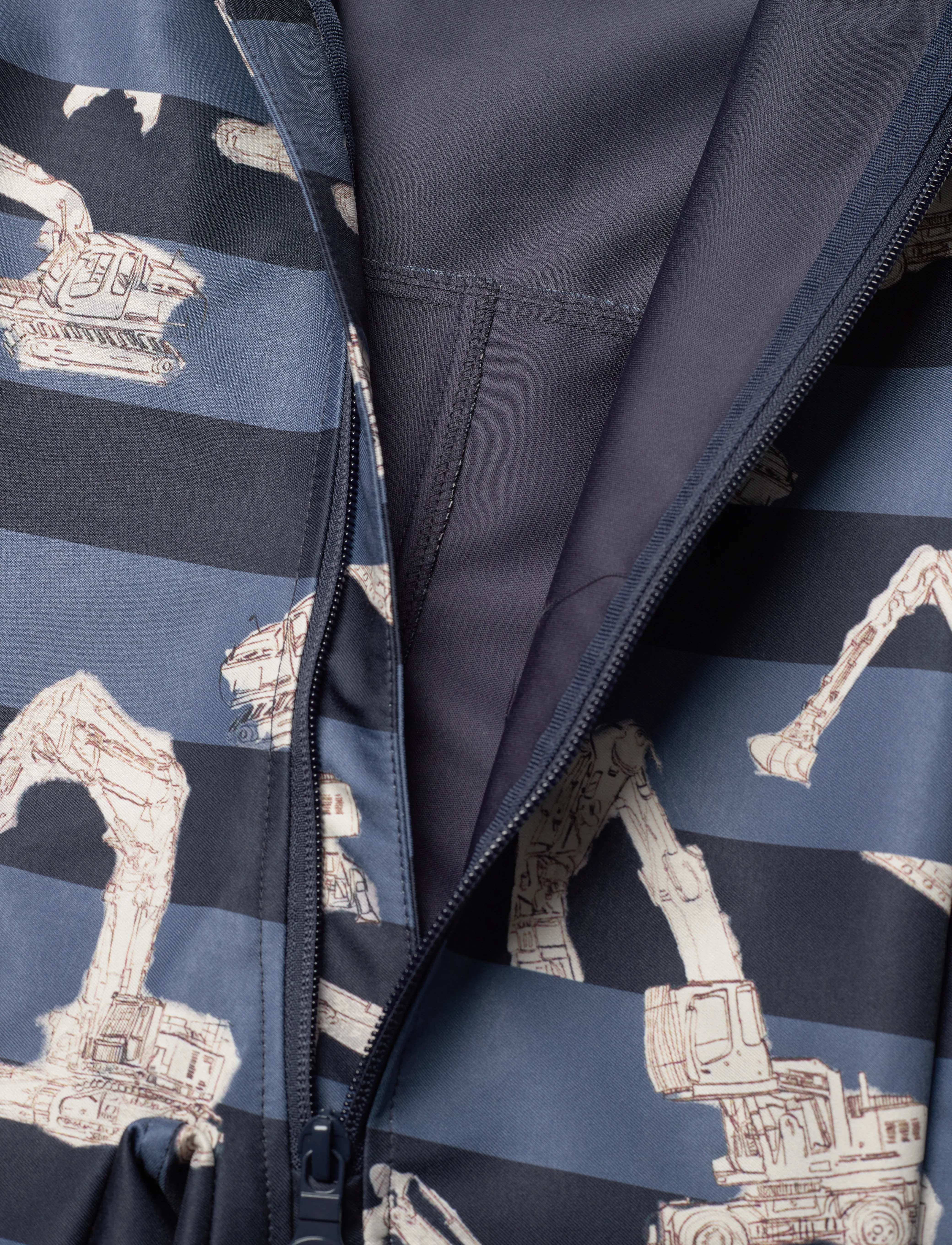 Minymo - Softshell Suit AOP - blue nights - 4