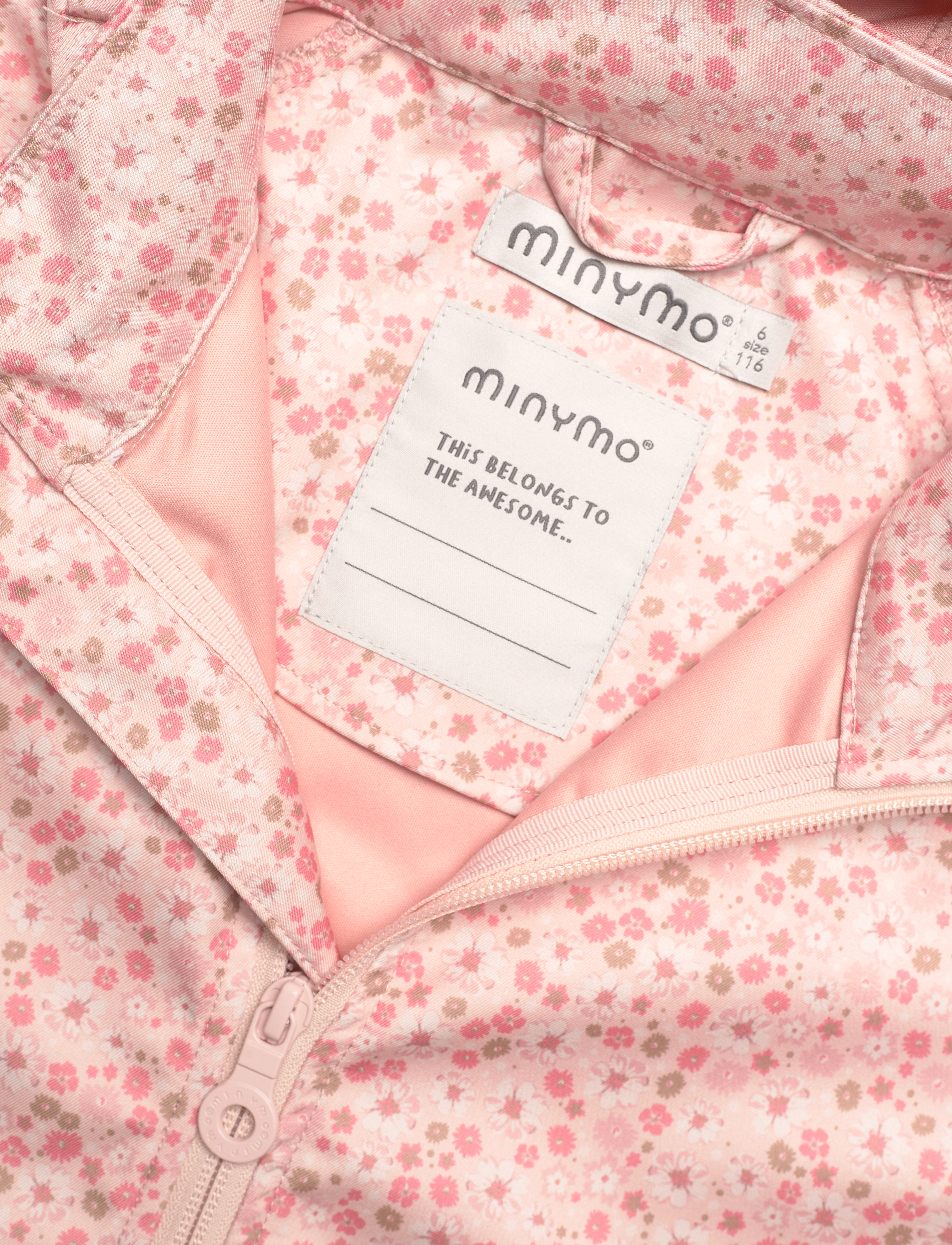 Minymo - Softshell Suit AOP - peach beige - 2