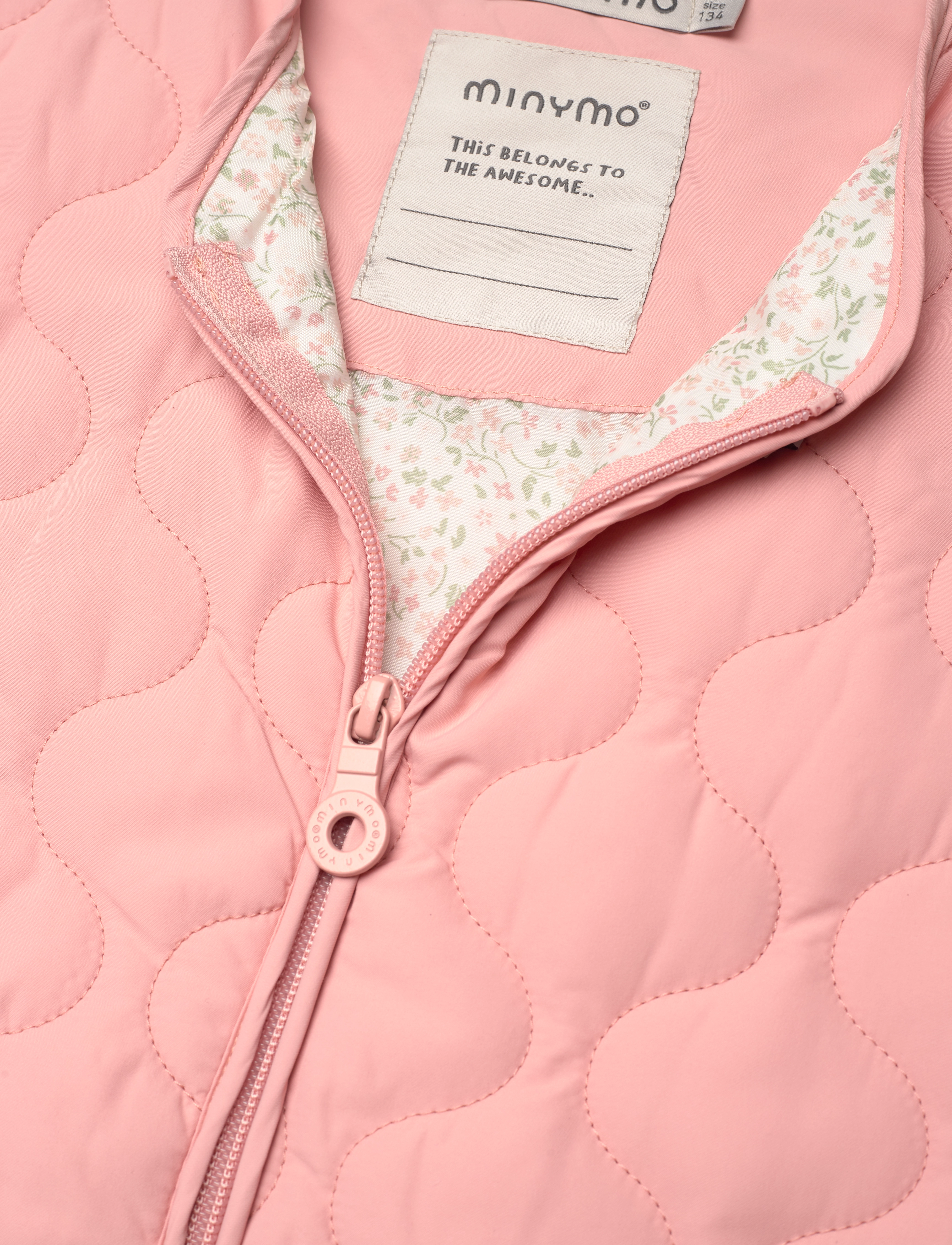 Minymo - Quilt Vest - Girls - peach beige - 2