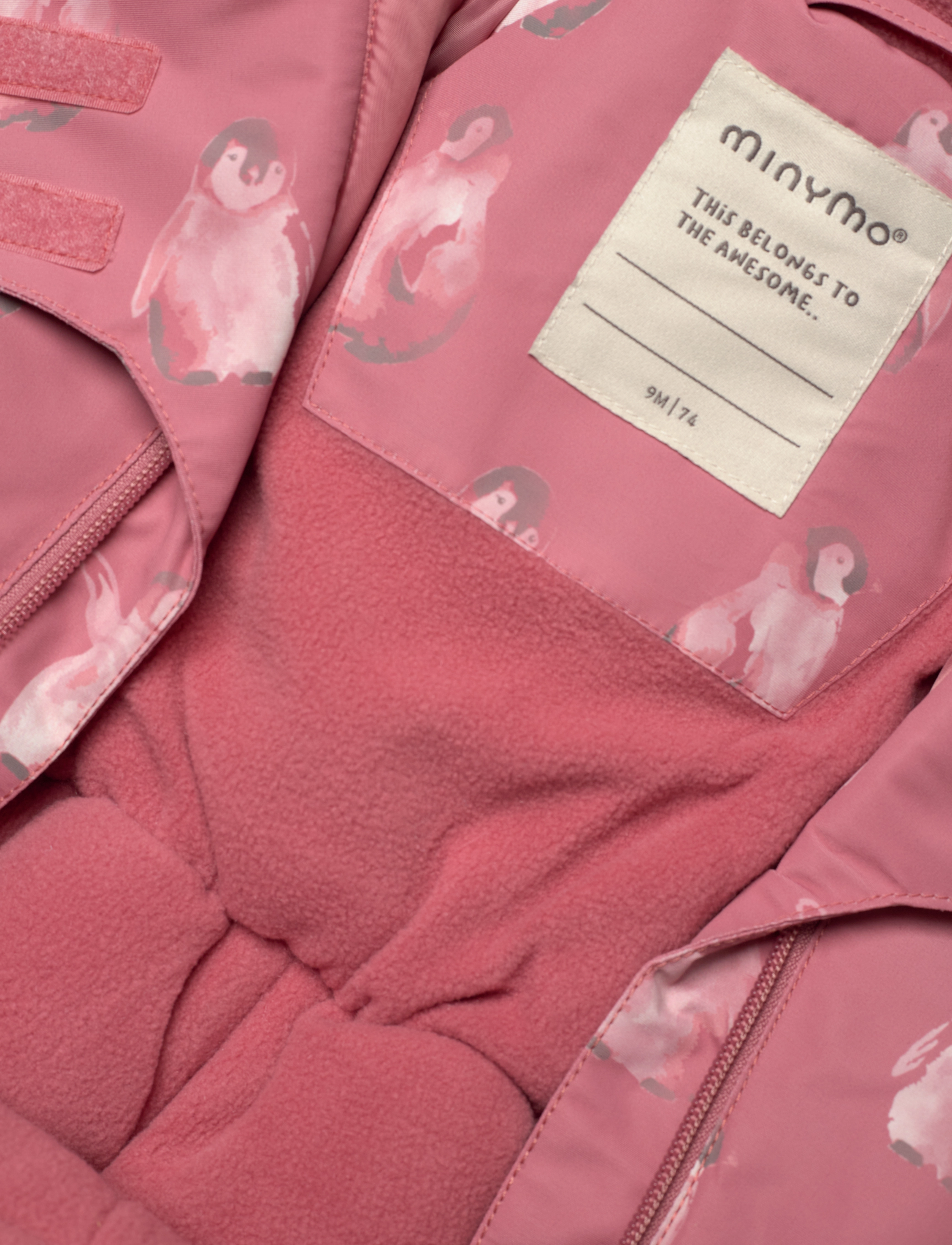 Minymo - Snow Suit AOP - dusty rose - 2
