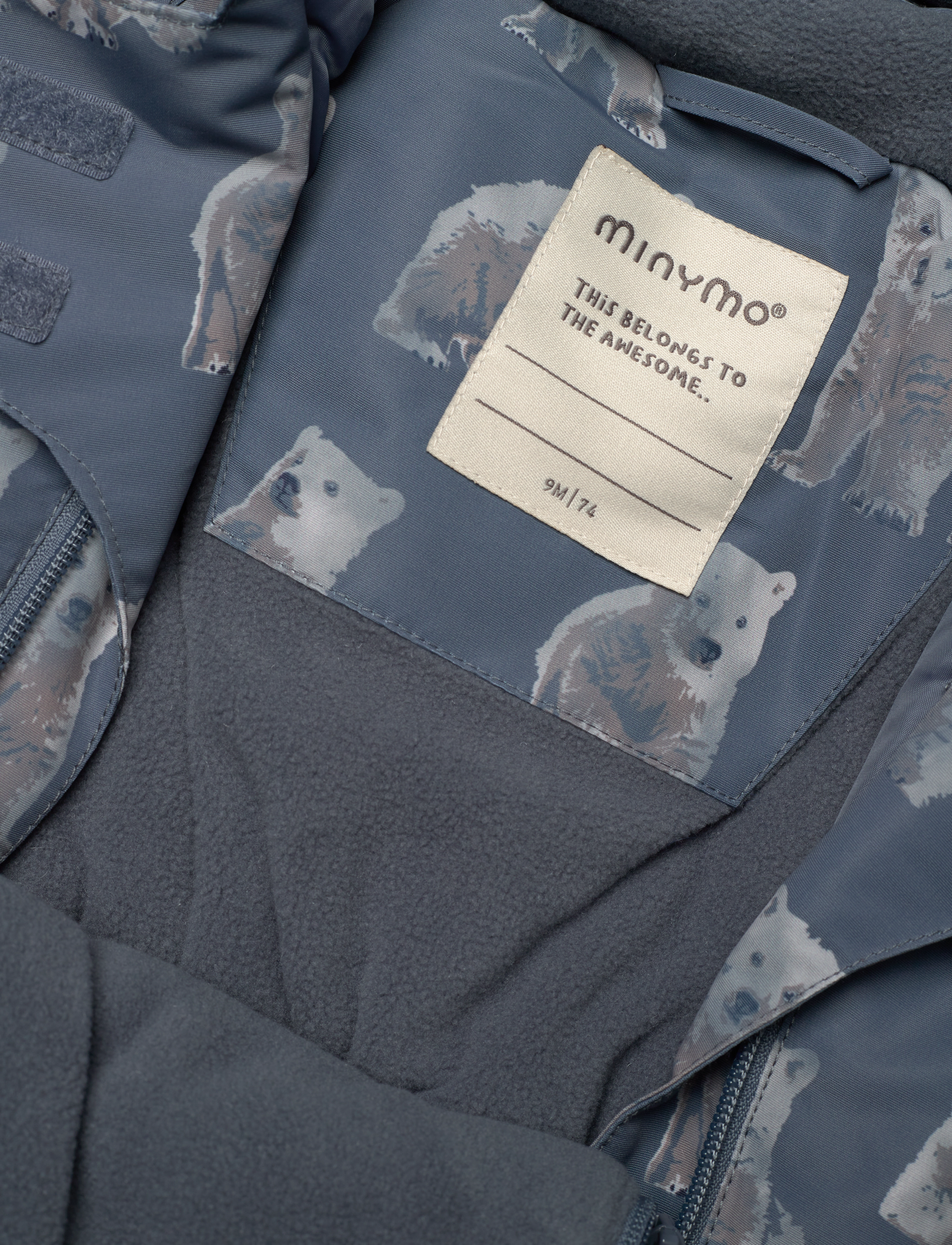 Minymo - Snow Suit AOP - stormy weather - 2