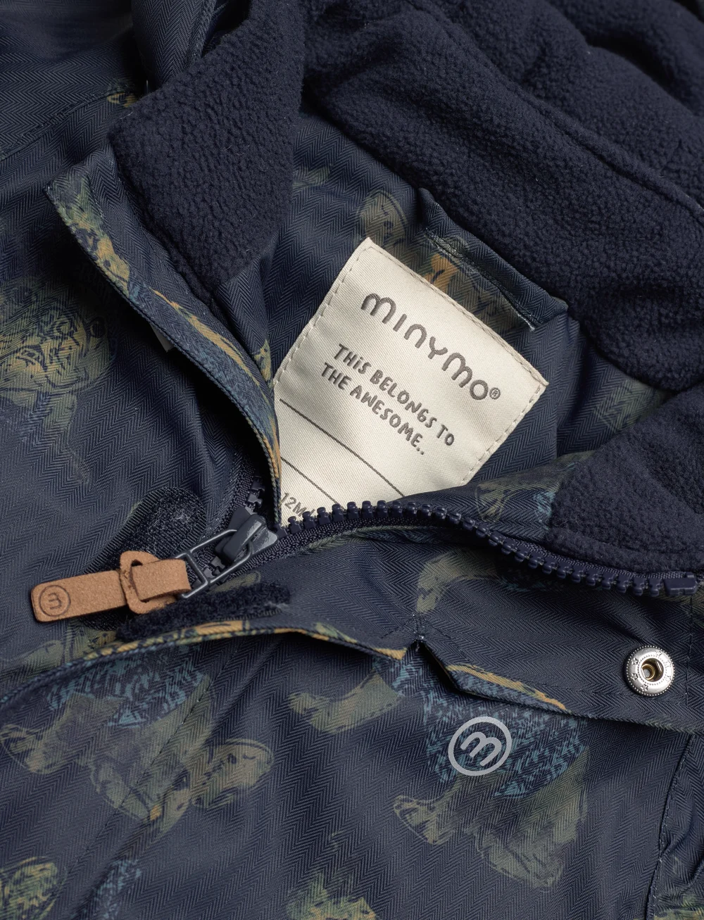 Minymo - Snow Jacket AOP - skijakker - navy - 2