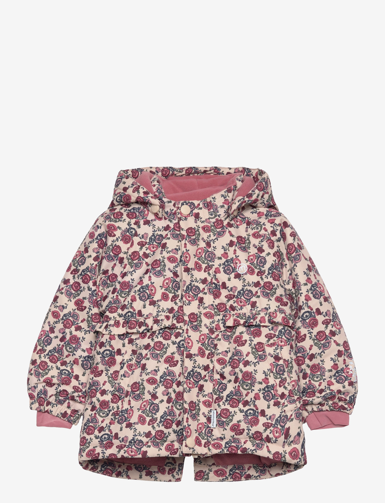 Minymo - Snow Jacket AOP - smoke gray - 0