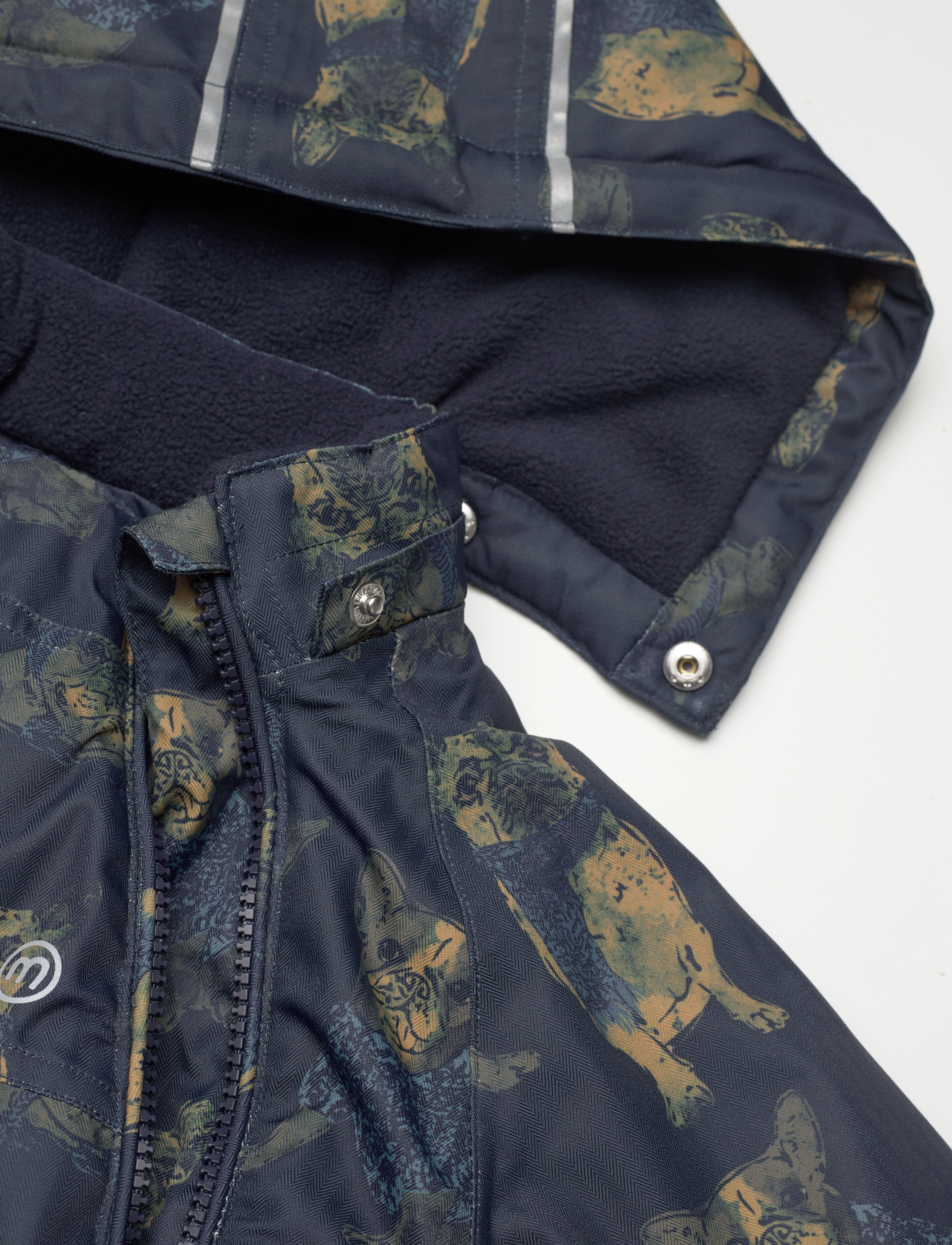 Minymo - Snow Suit AOP - børn - navy - 3