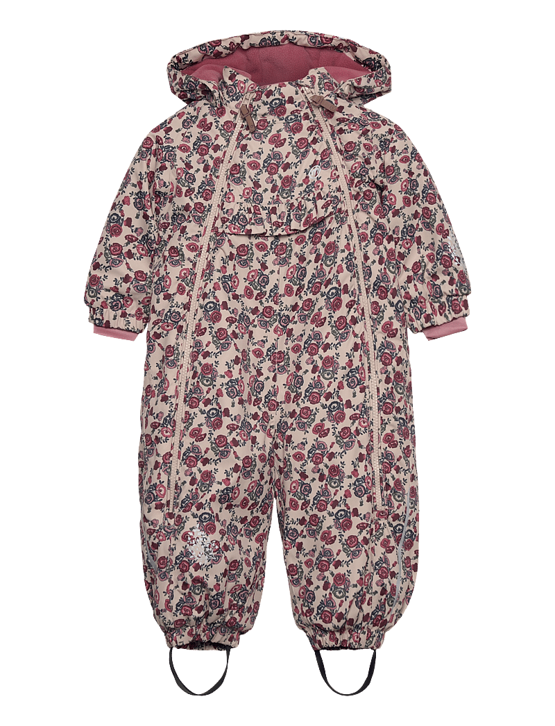 Minymo - Snow Suit AOP - talvekombinesoon - smoke gray - 0