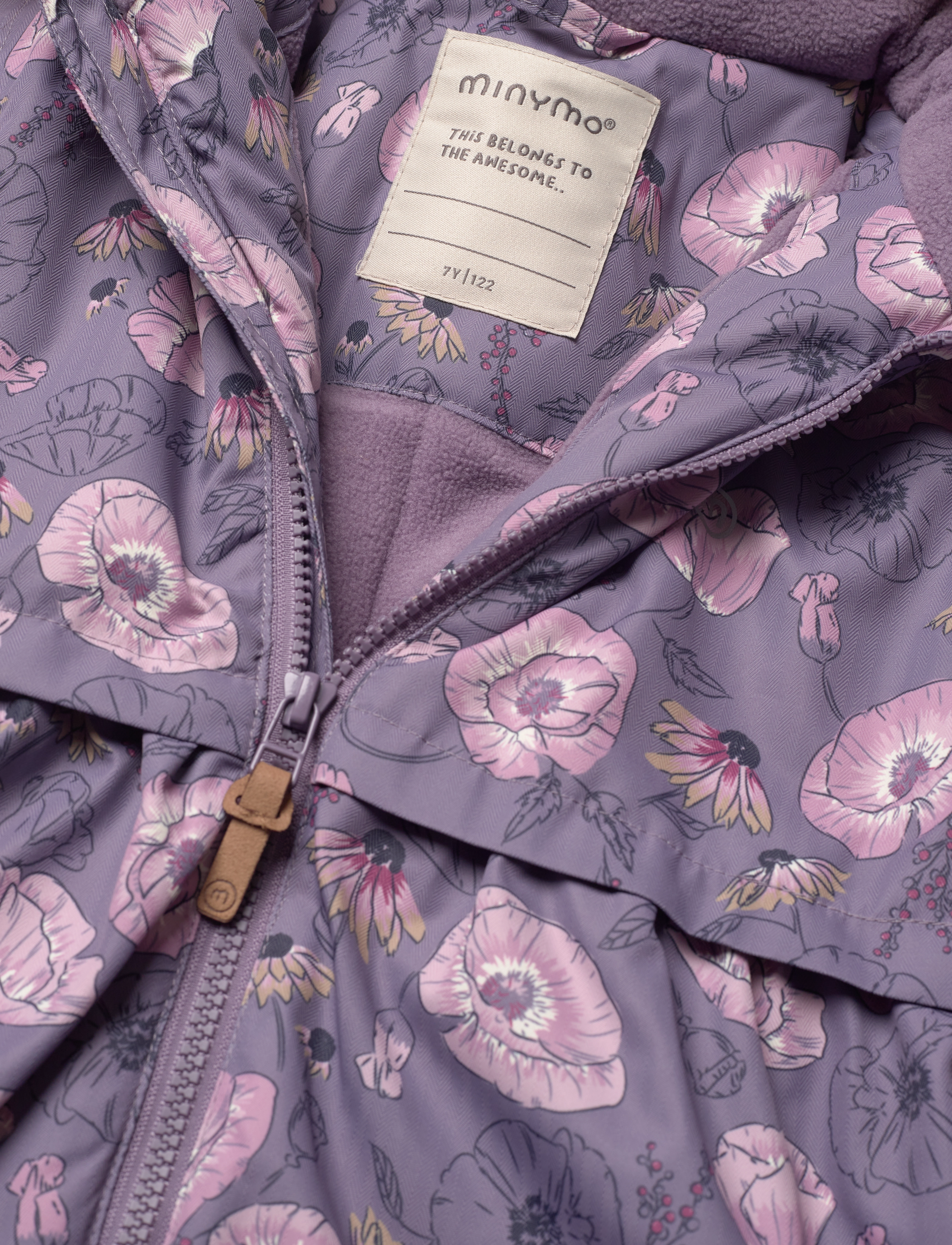 Minymo - Snow Jacket - vinterjackor - orchid haze - 2