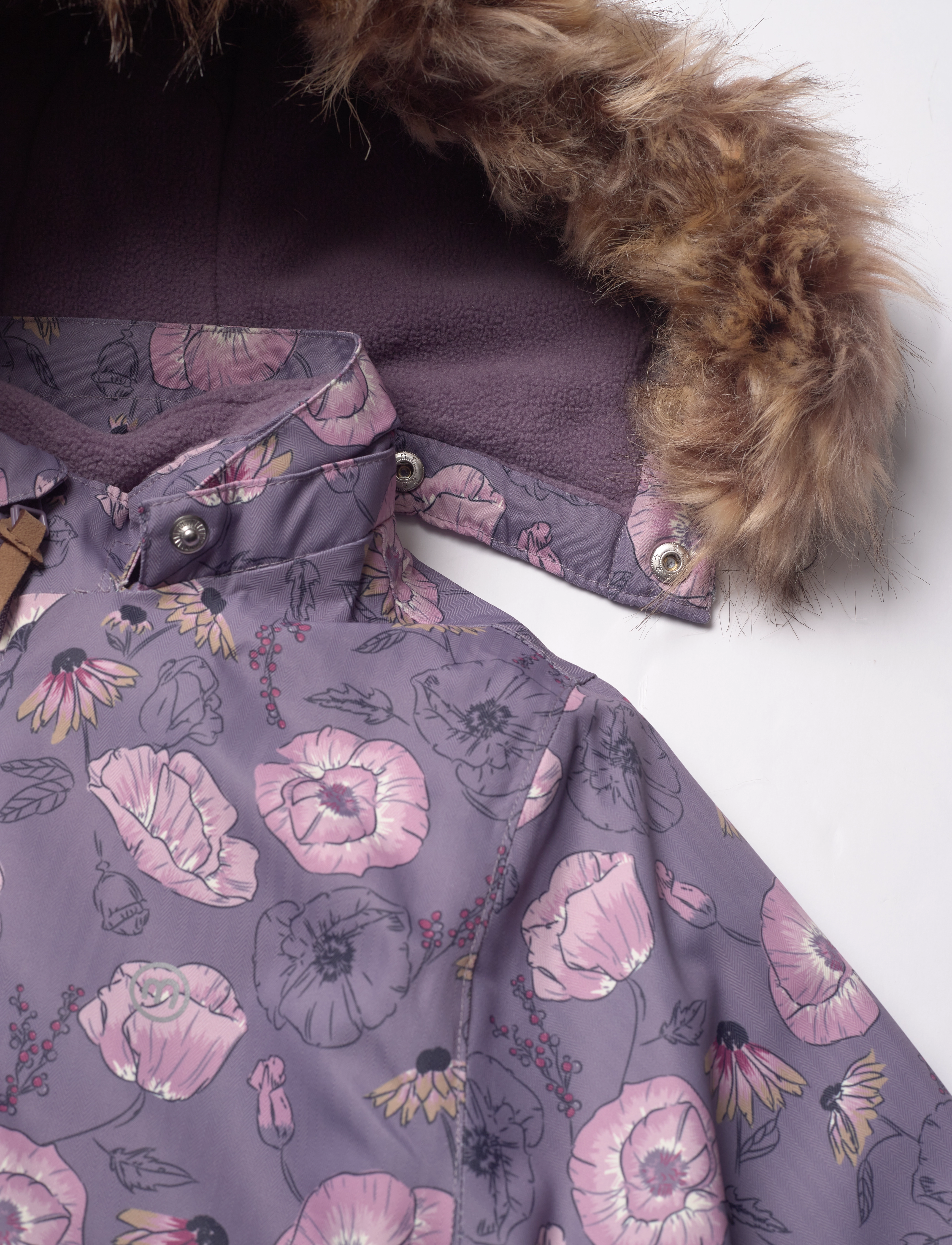 Minymo - Snow Jacket - vinterjackor - orchid haze - 3