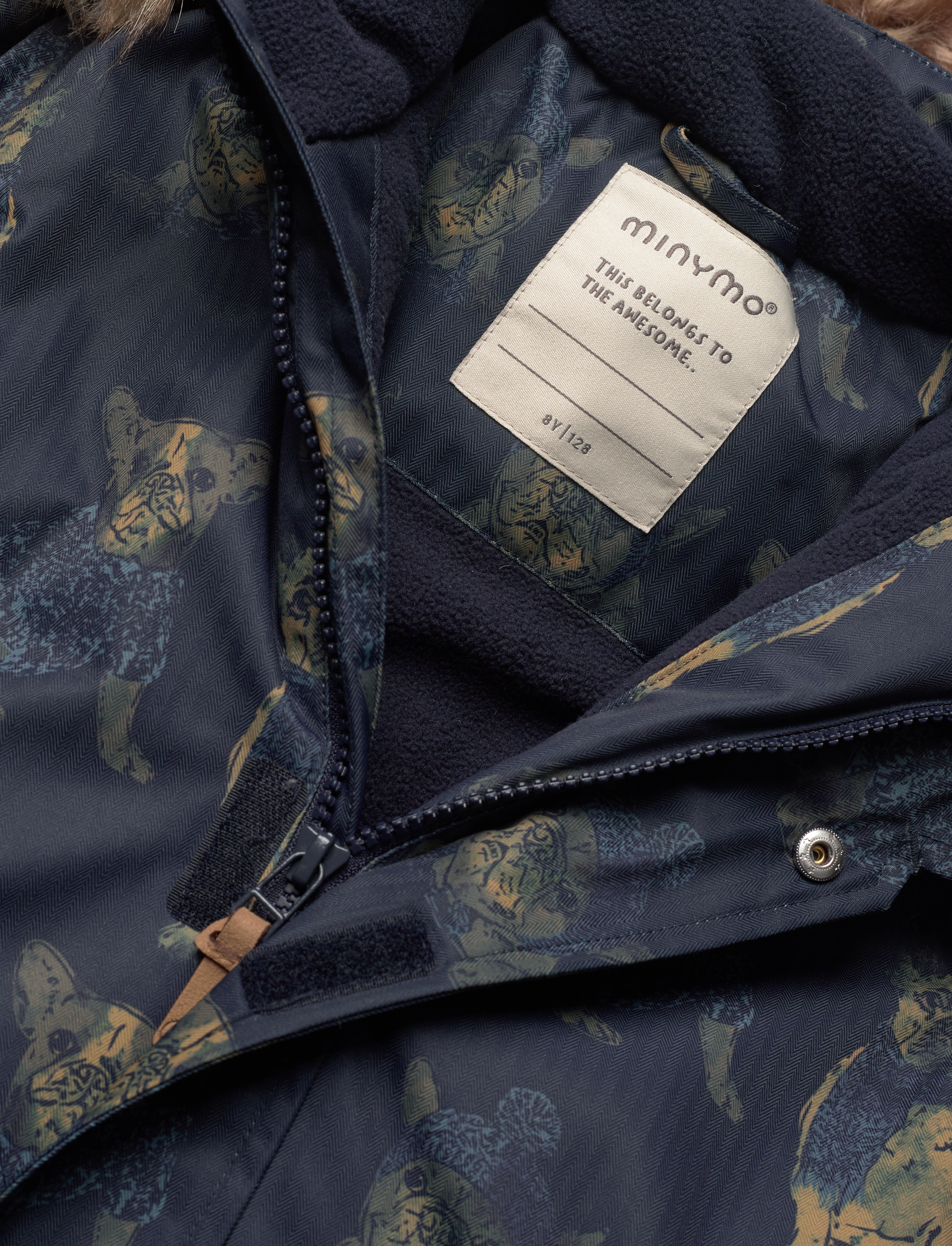 Minymo - Snow Suit AOP - navy - 2