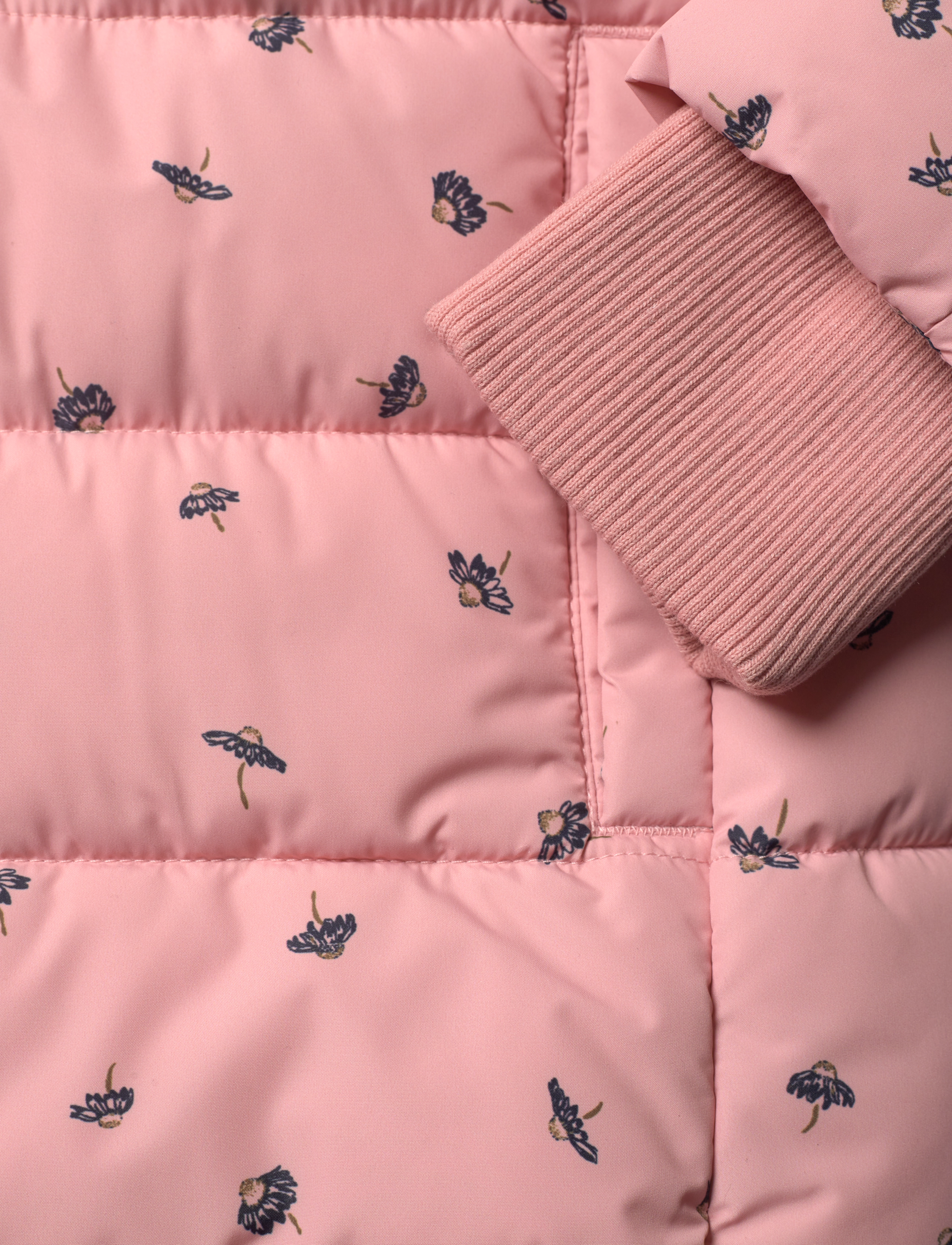 Minymo - Jacket quilted AOP - mellow rose - 4