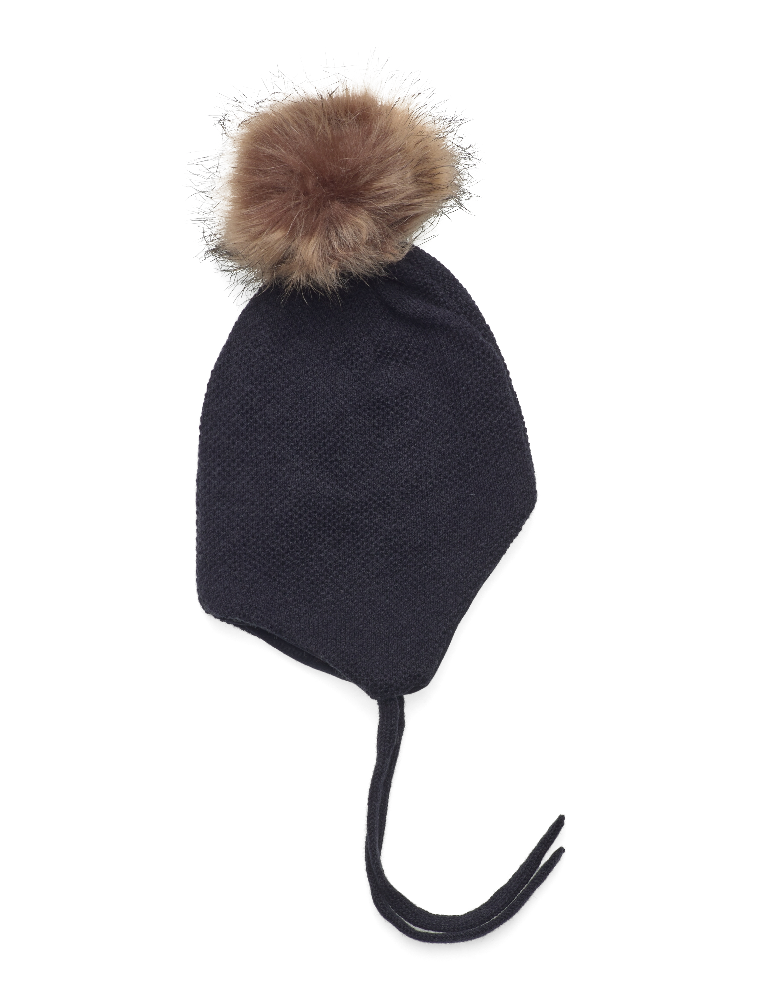 Minymo - Hat w. detachable fake fur - beanies - parisian night - 1