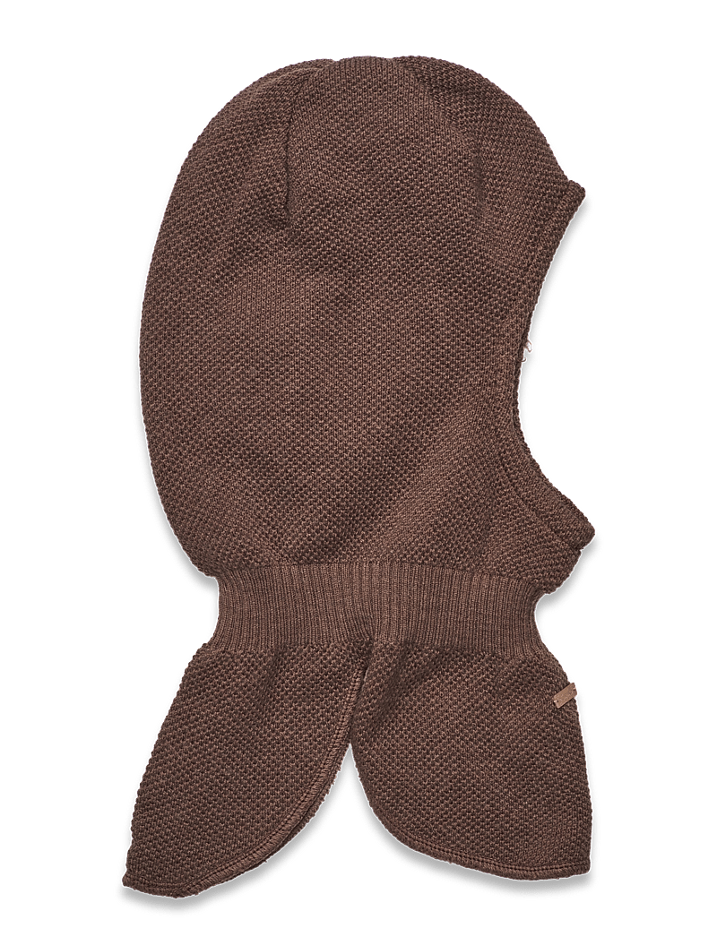 Minymo - Balaclava structure knit - winter accessories - canteen - 0