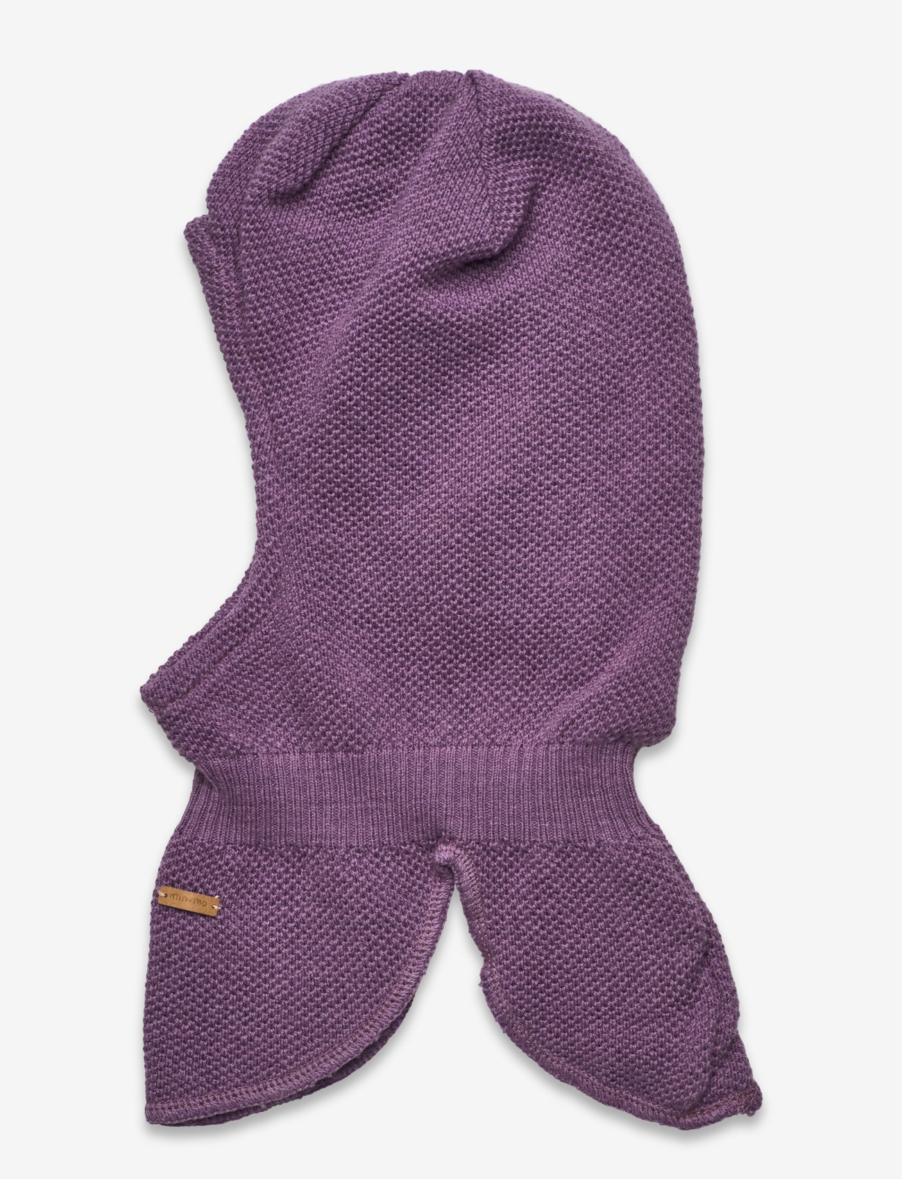 Minymo - Balaclava structure knit - purple sage - 1