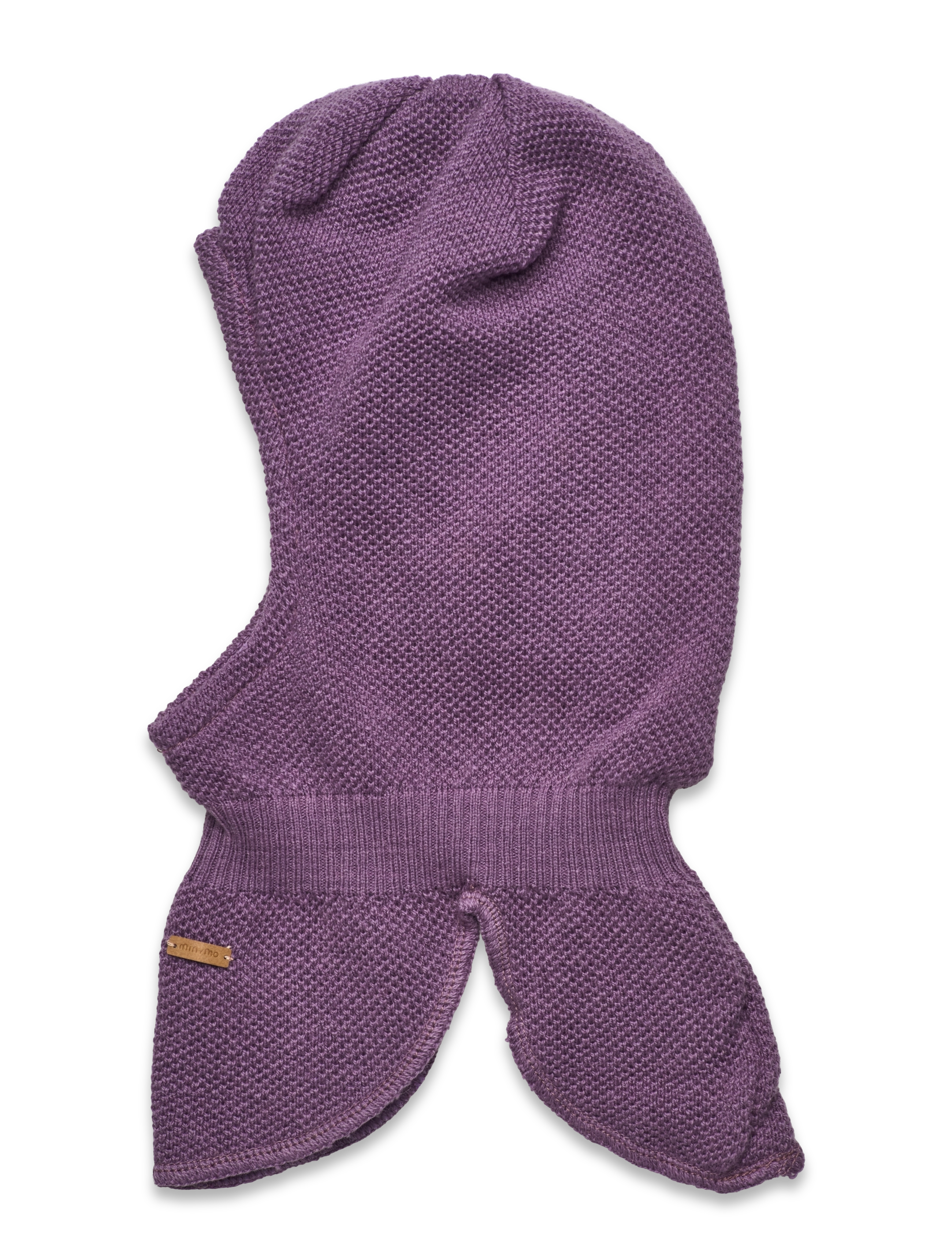 Minymo - Balaclava structure knit - purple sage - 1
