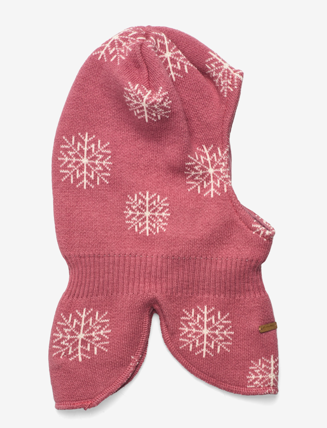 Minymo - Balaclava knit w. pattern - aksessuaarid - dusty rose - 0
