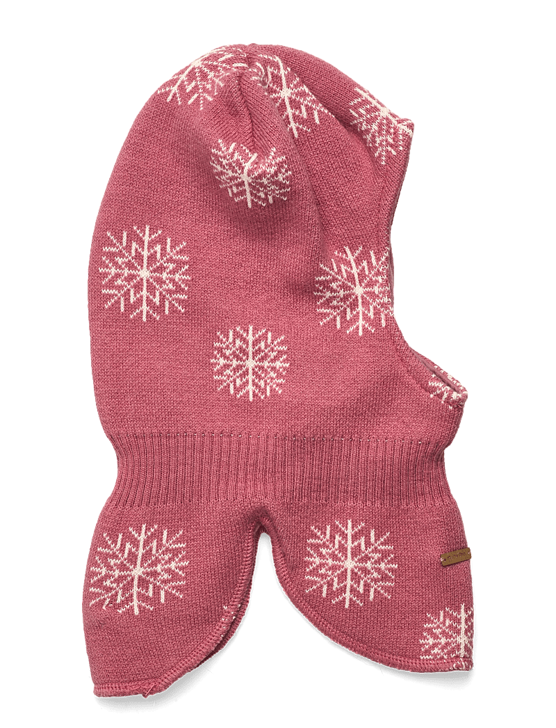 Minymo - Balaclava knit w. pattern - talveaksessuaarid - dusty rose - 0