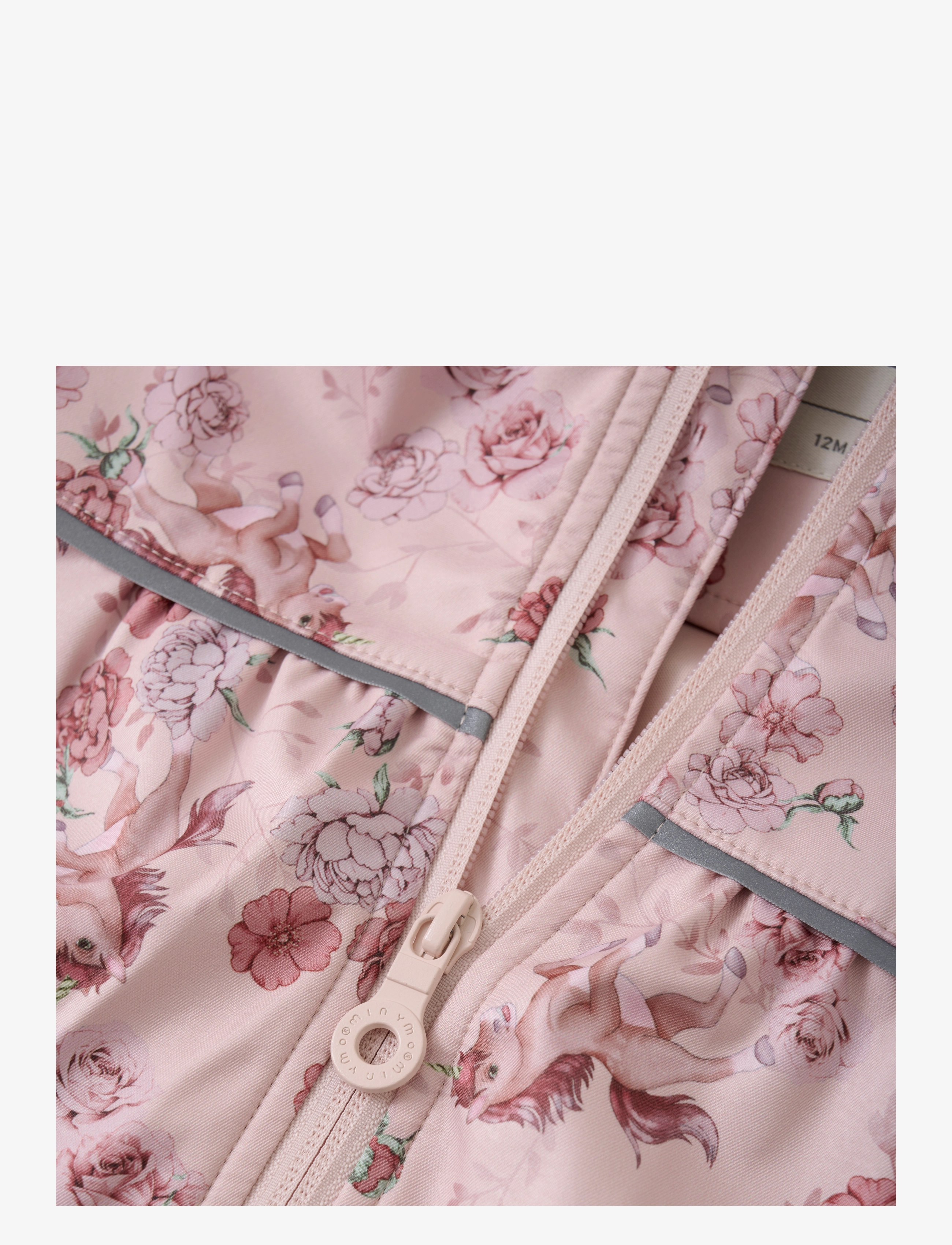 Minymo - Softshell Jacket AOP - peach whip - 3