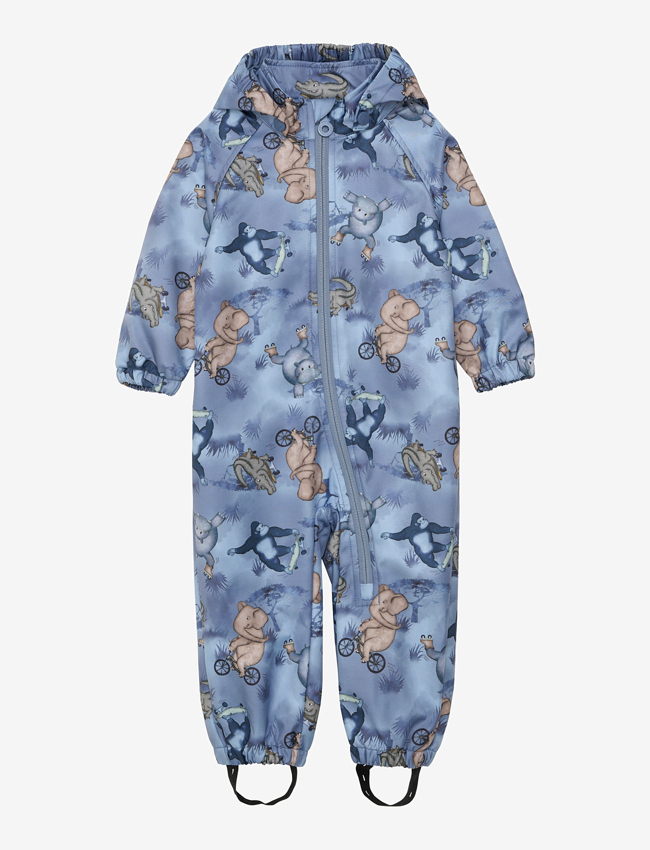 Minymo - Softshell Suit AOP - flint stone - 0