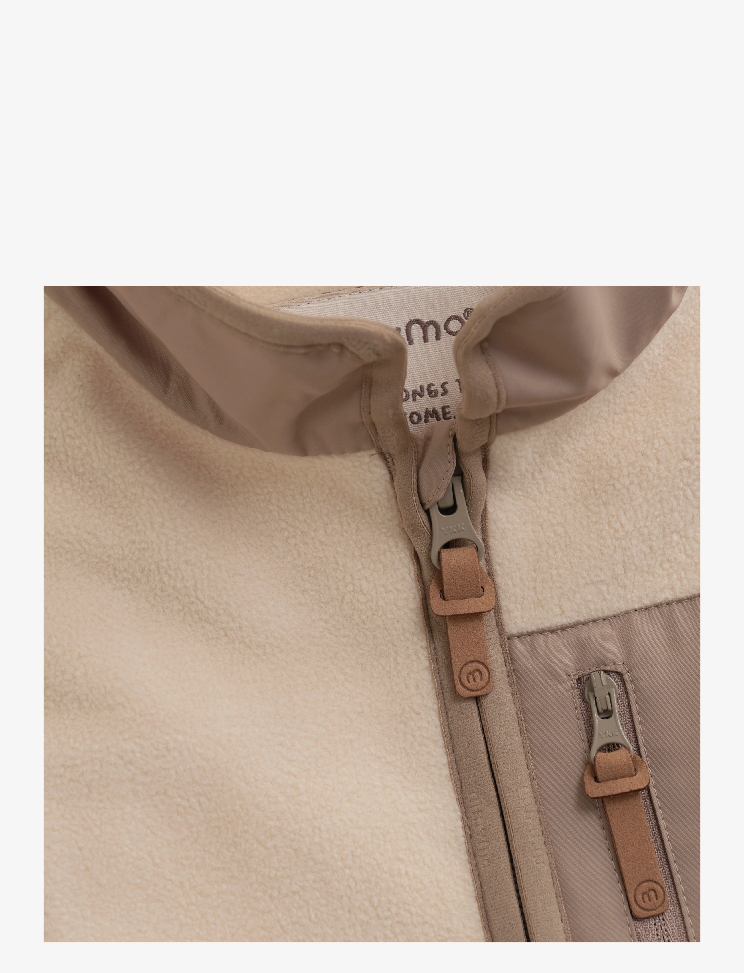 Minymo - Jacket Brushed - timber wolf - 2
