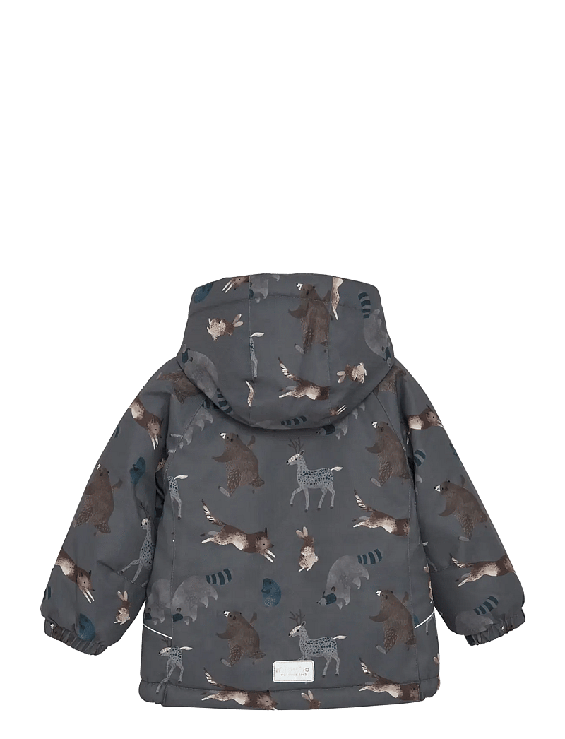 Minymo - Snow Jacket AOP - suusajoped - dark gull grey - 1