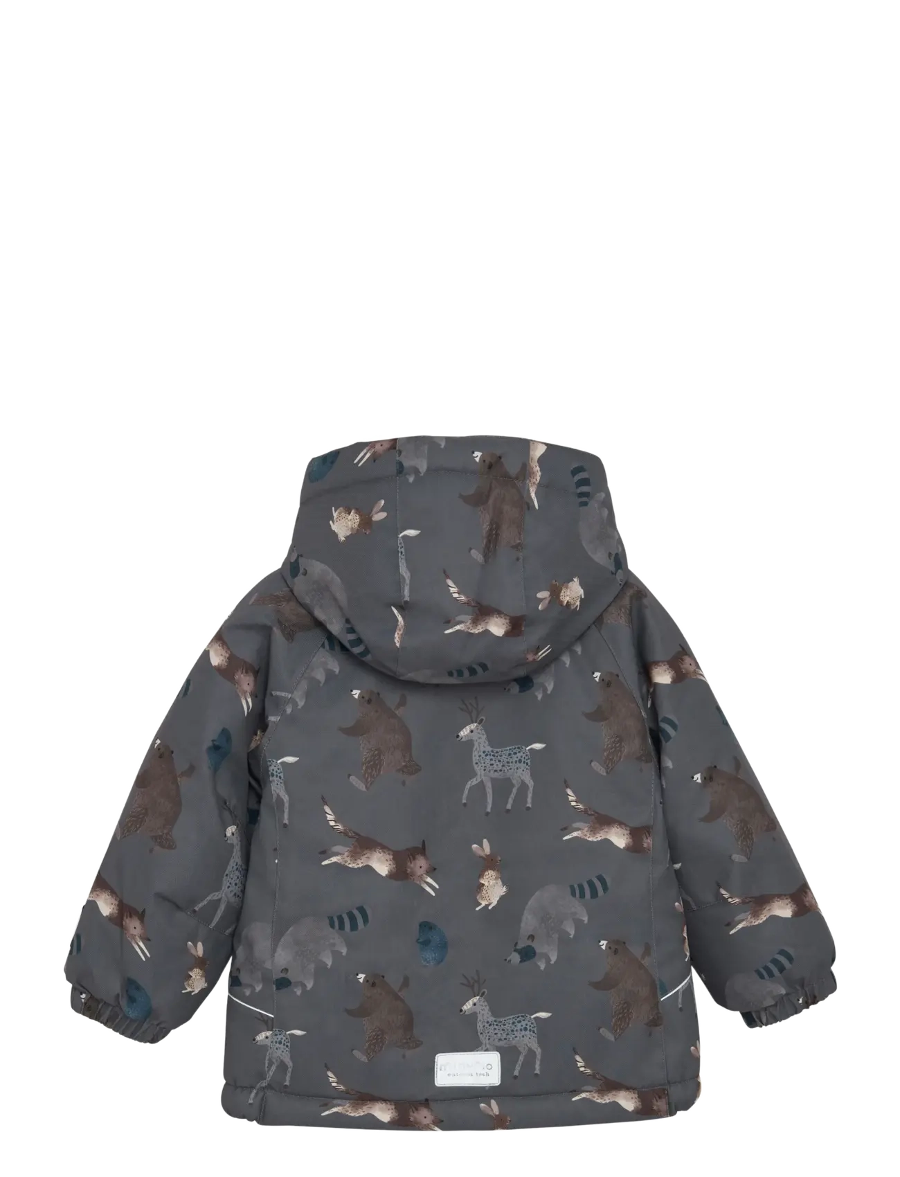 Minymo - Snow Jacket AOP - winterjacken - dark gull grey - 1