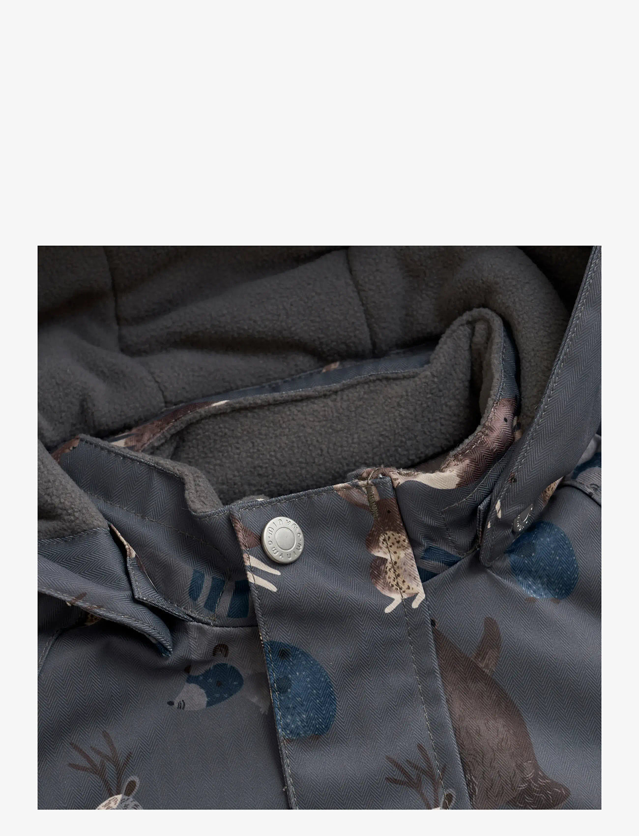 Minymo - Snow Jacket AOP - suusajoped - dark gull grey - 2