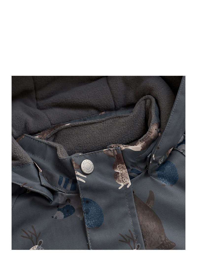 Minymo - Snow Jacket AOP - suusajoped - dark gull grey - 2