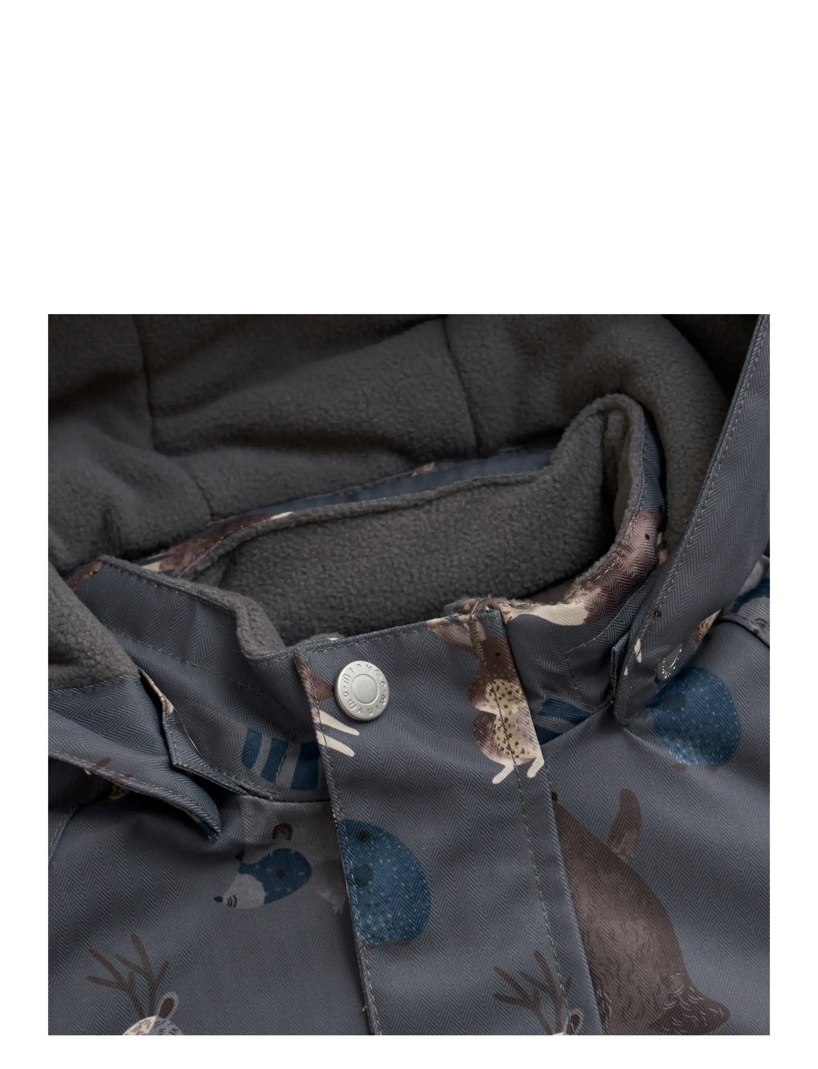 Minymo - Snow Jacket AOP - winterjacken - dark gull grey - 2