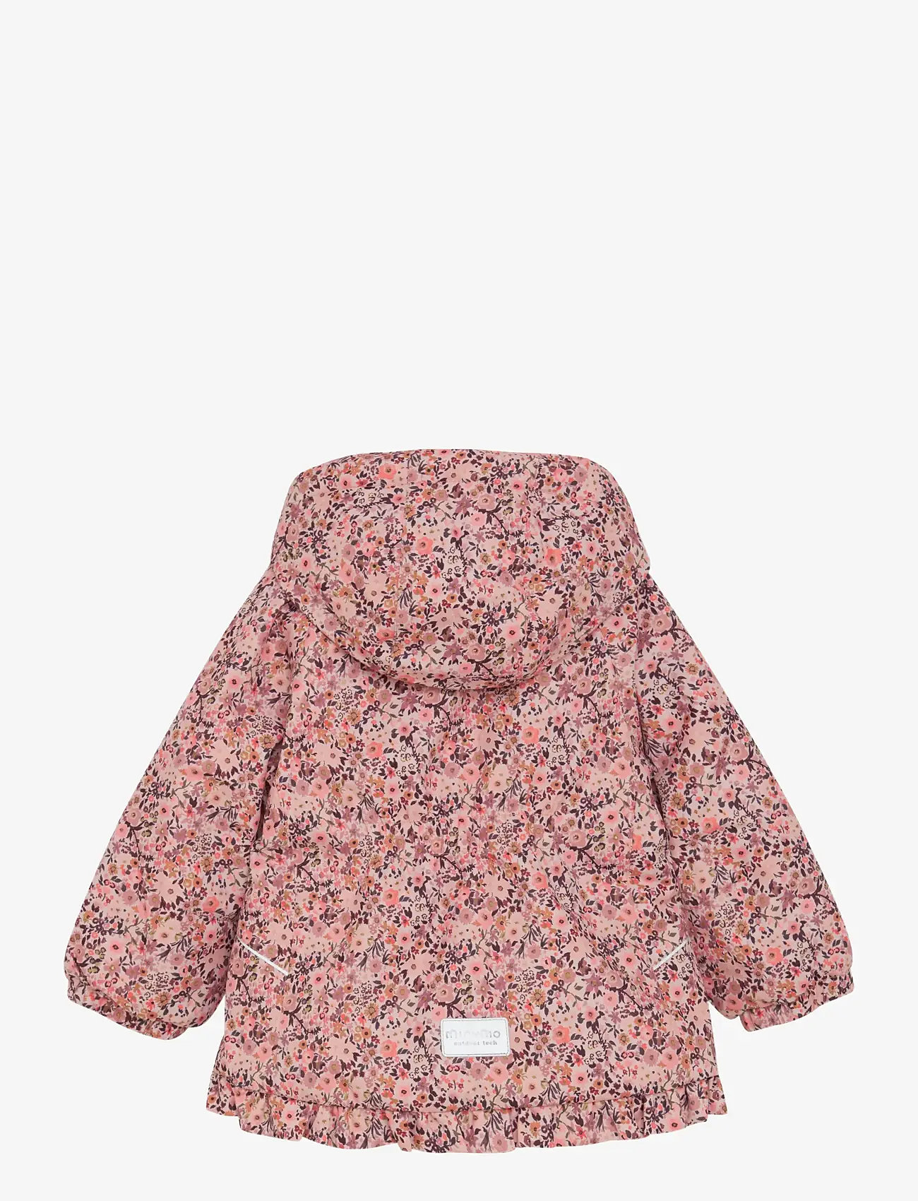 Minymo - Snow Jacket AOP - vinterjakker - peach whip - 1
