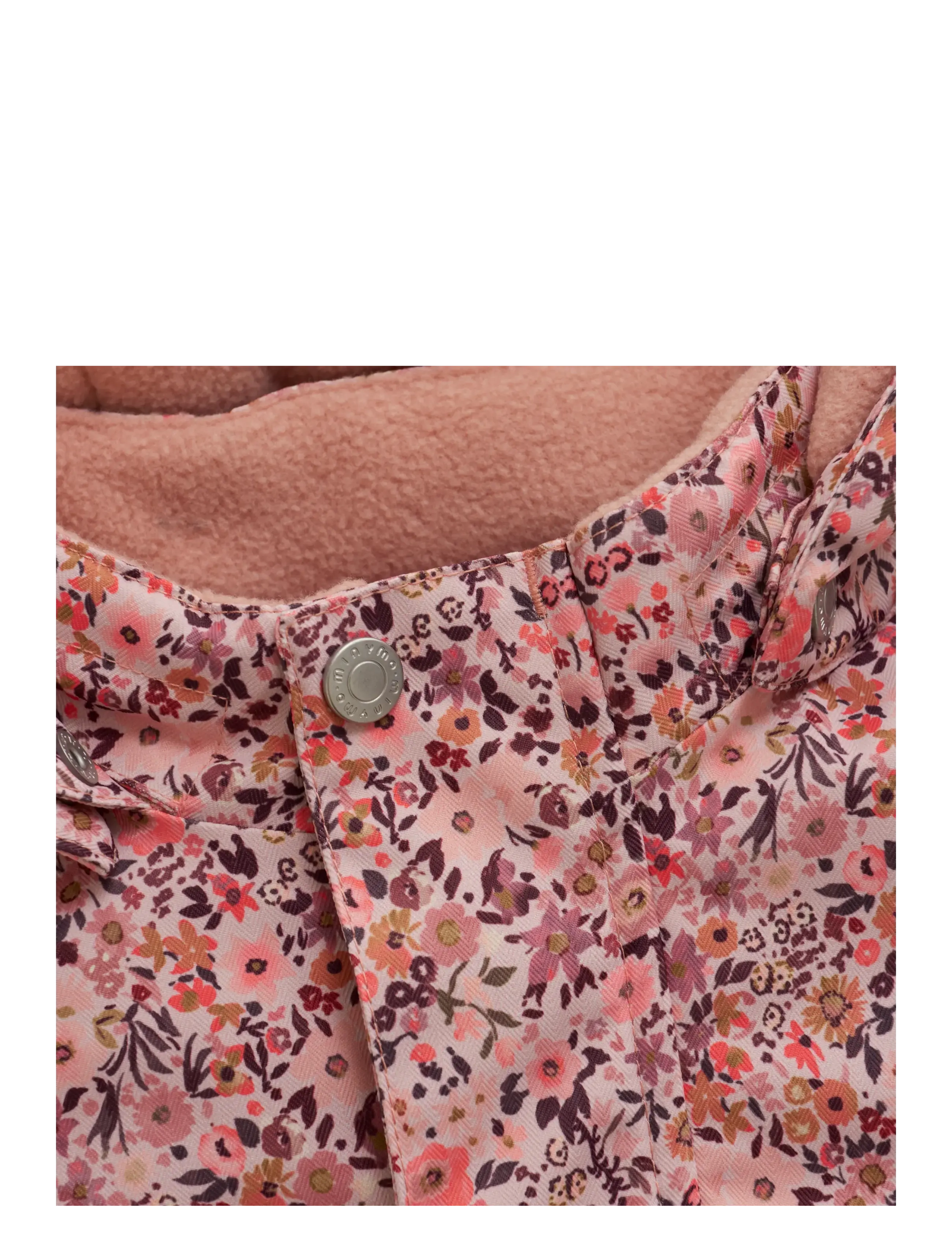 Minymo - Snow Jacket AOP - talvitakit - peach whip - 3
