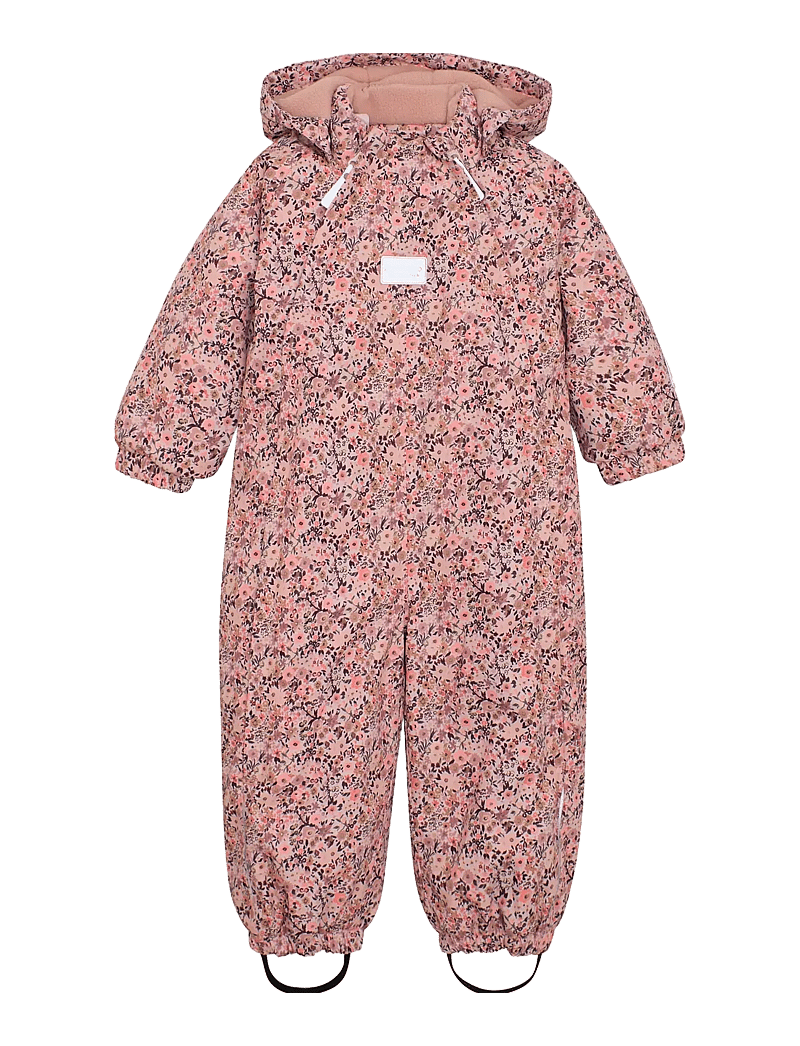 Minymo - Snow Suit AOP - snowsuit - peach whip - 1