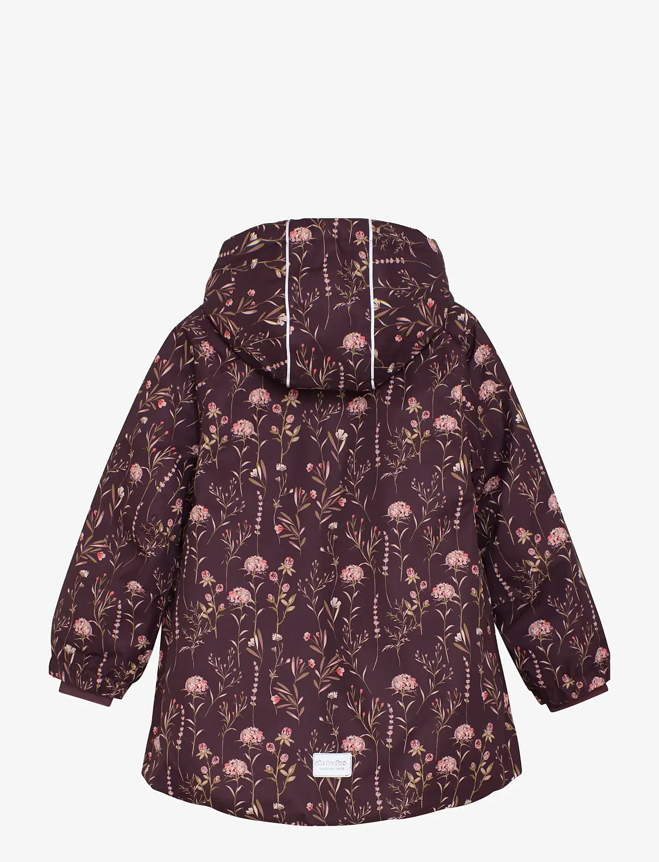 Minymo - Snow Jacket AOP - vinterjackor - catawba grape - 1