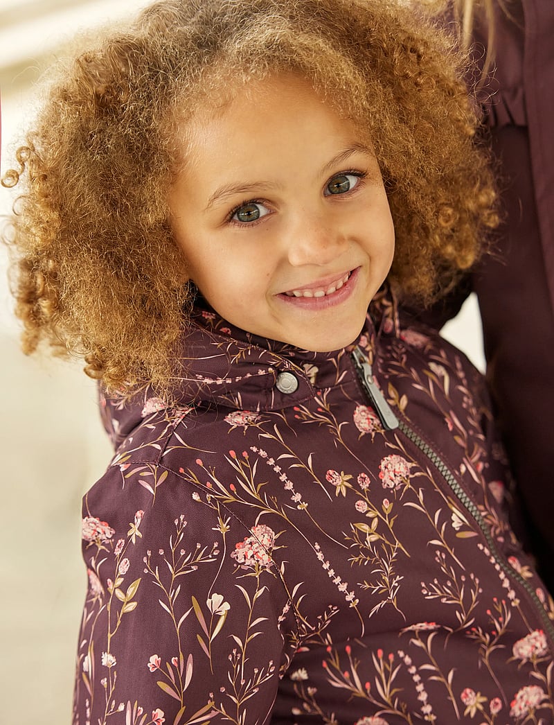 Minymo - Snow Jacket AOP - suusajoped - catawba grape - 0