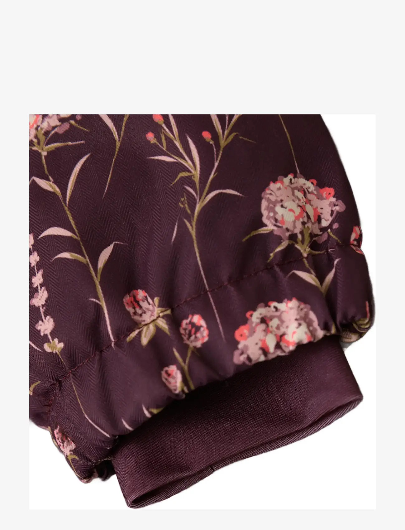 Minymo - Snow Jacket AOP - vinterjackor - catawba grape - 3