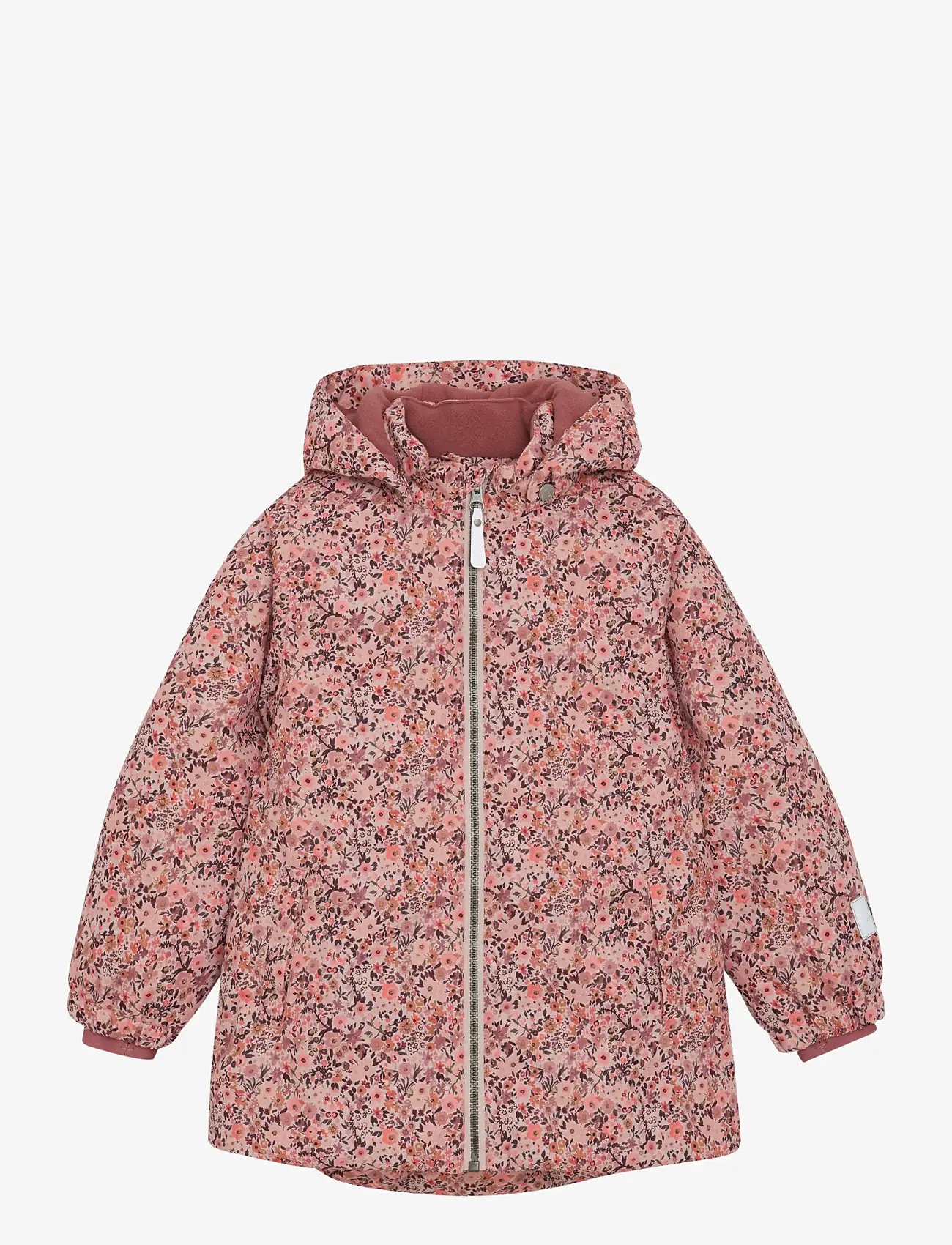 Minymo - Snow Jacket AOP - vinterjakker - peach whip - 0