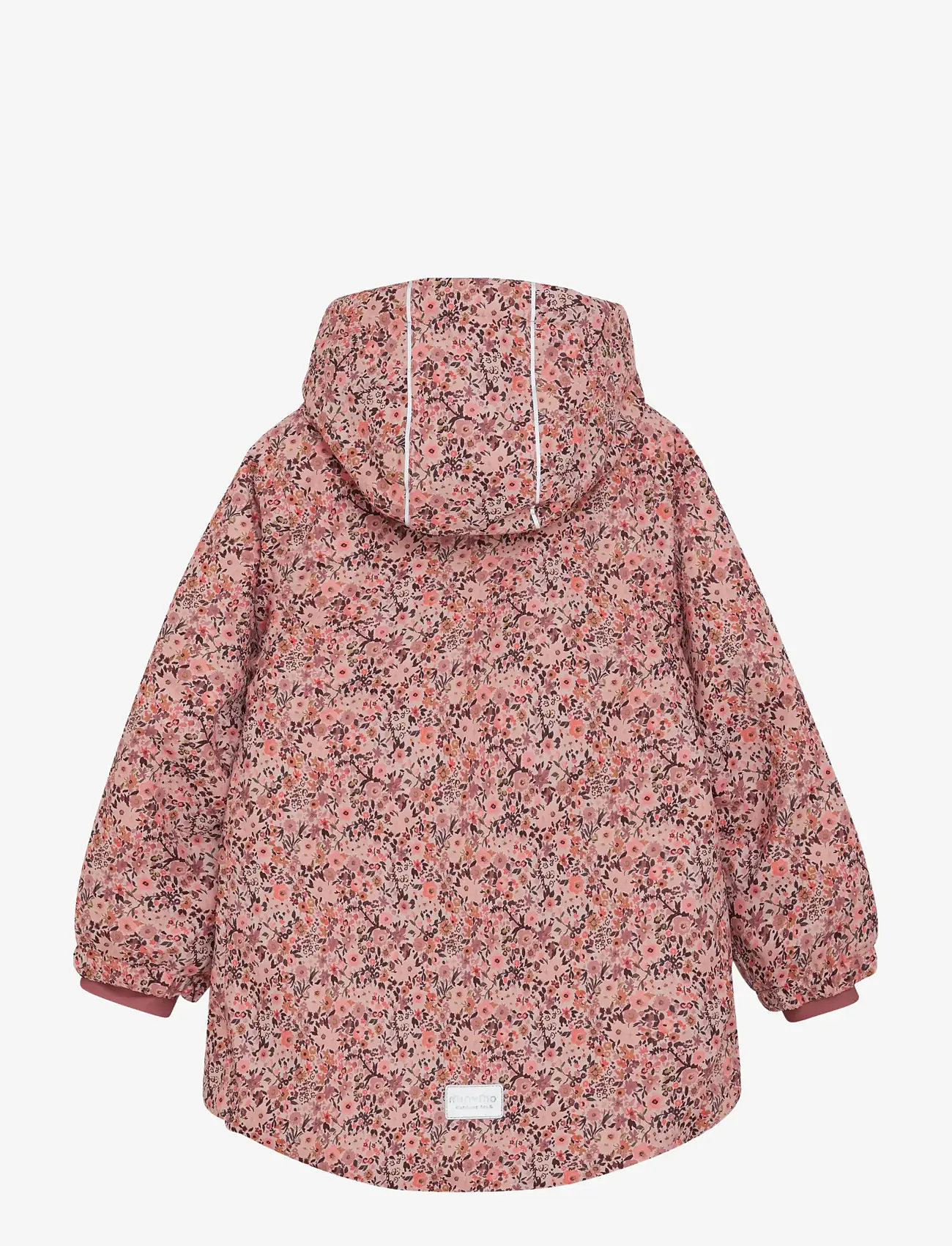 Minymo - Snow Jacket AOP - vinterjakker - peach whip - 1