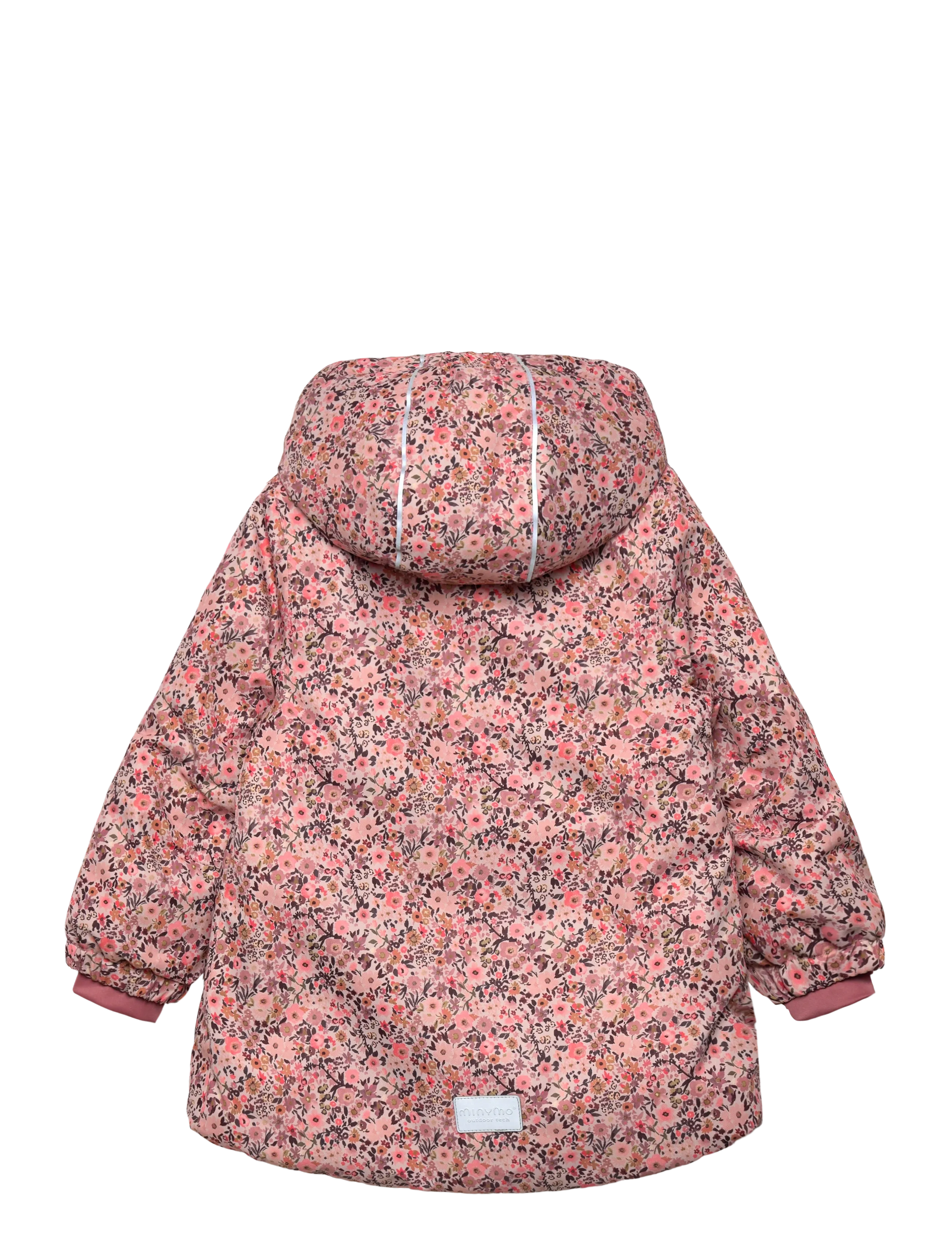 Minymo - Snow Jacket AOP - winter jackets - peach whip - 1