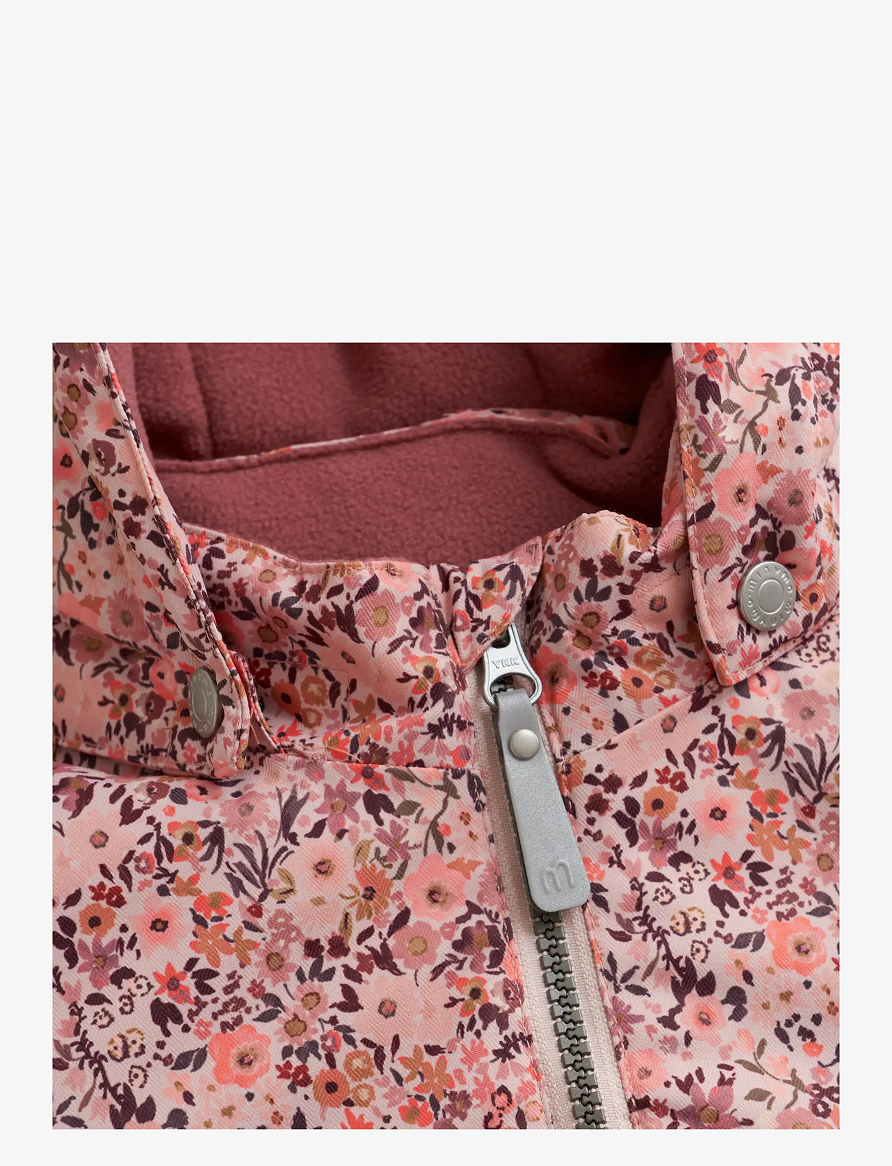 Minymo - Snow Jacket AOP - vinterjakker - peach whip - 2