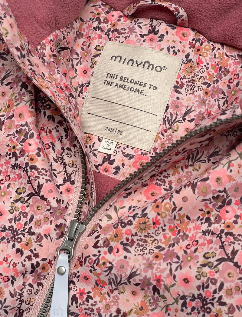 Minymo - Snow Jacket AOP - skijacken - peach whip - 4