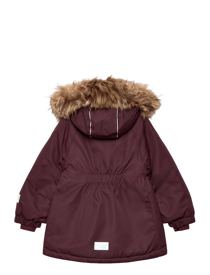 Minymo - Snow Jacket w. Fur - vestes de ski - catawba grape - 2