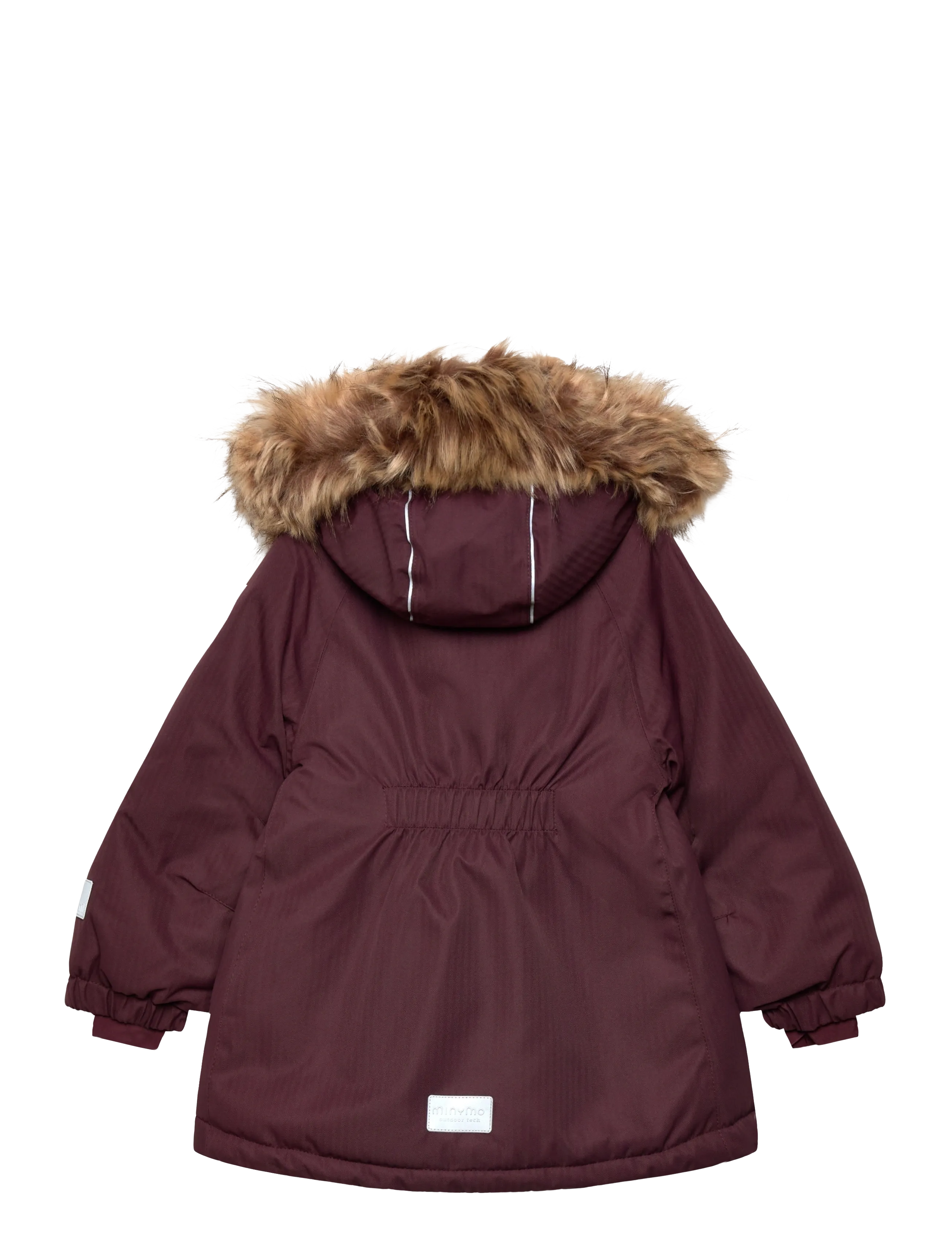 Minymo - Snow Jacket w. Fur - winter jackets - catawba grape - 2