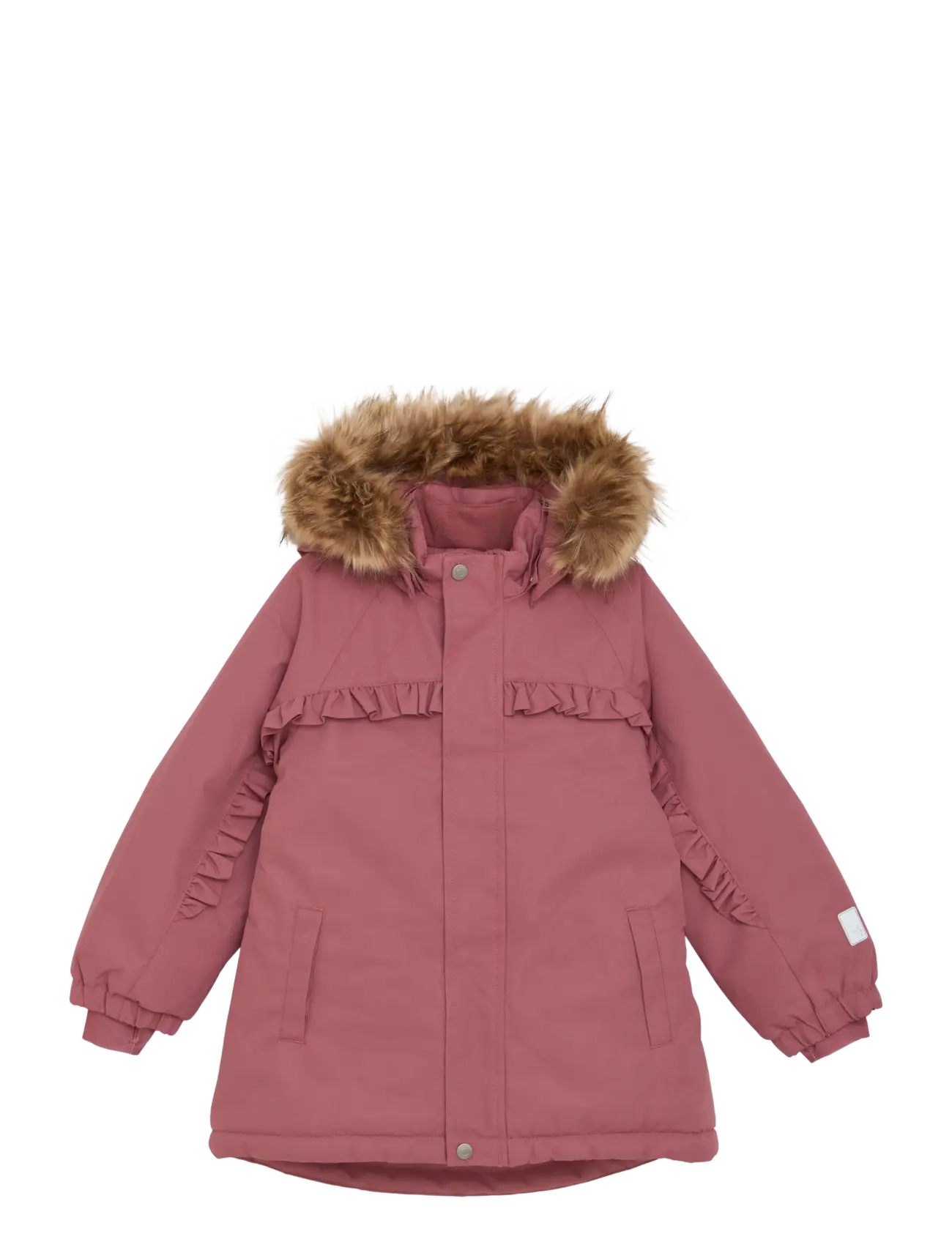 MINYMO Snow Jacke W. Pelz Pink - 110 - Kinder