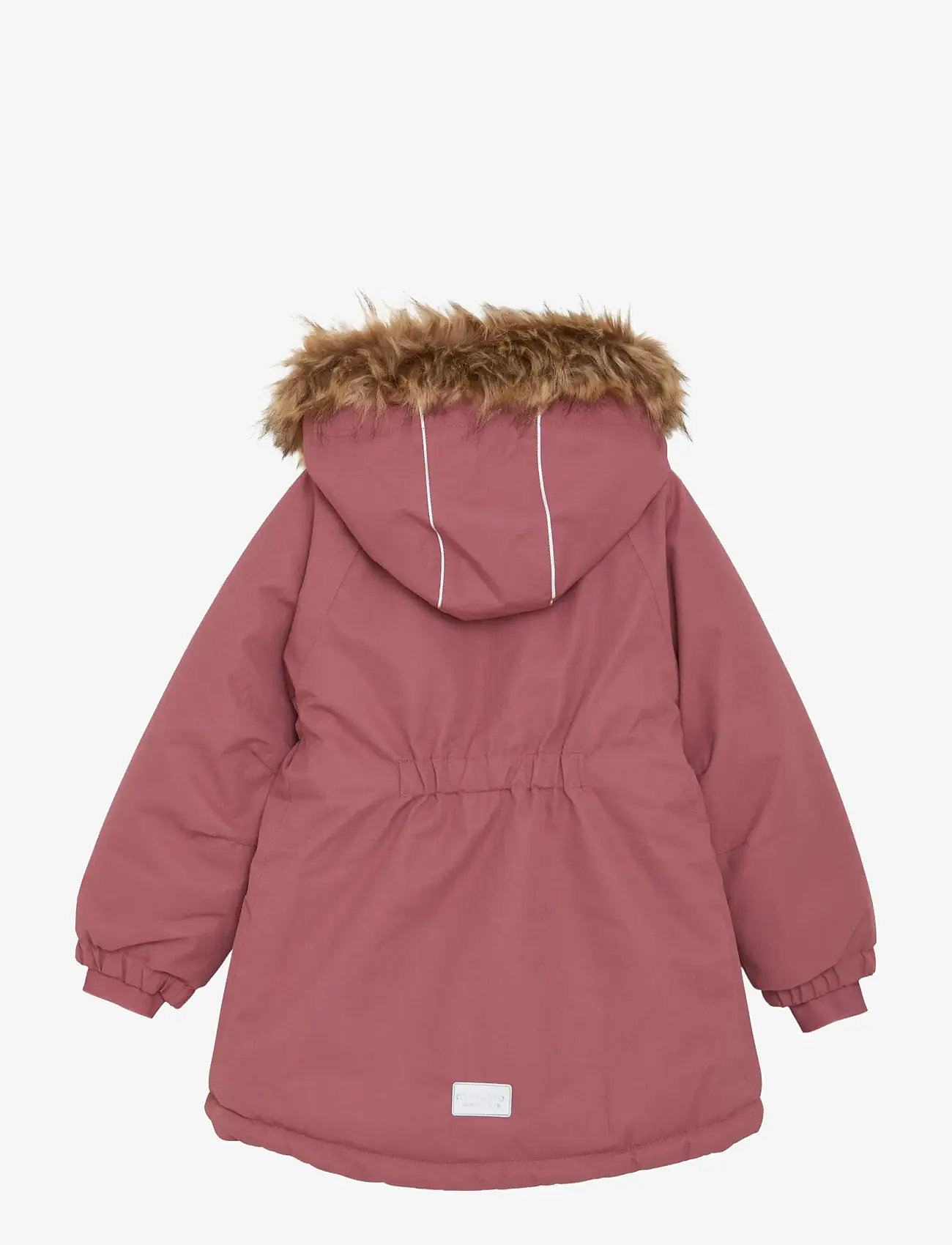 Minymo - Snow Jacket w. Fur - skidjackor - withered rose - 2