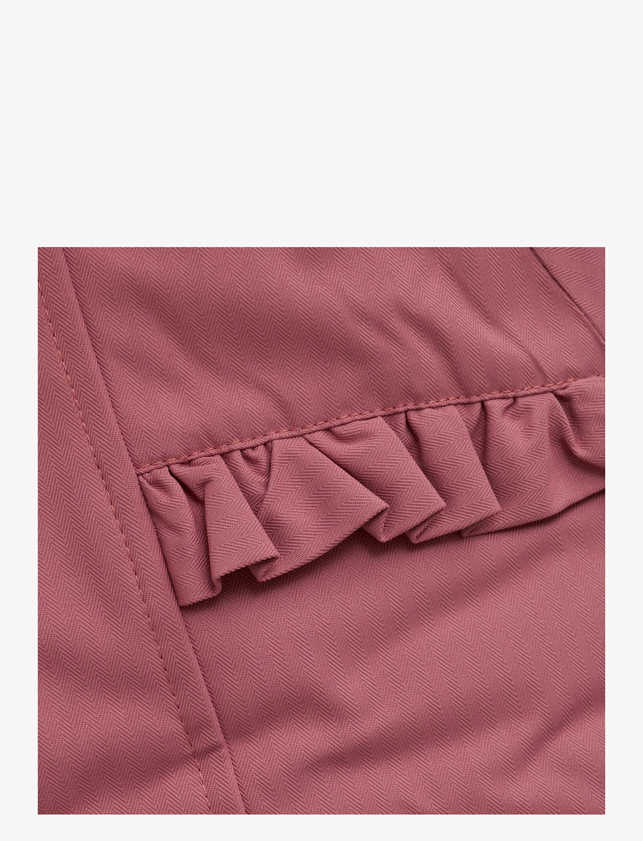 Minymo - Snow Jacket w. Fur - skidjackor - withered rose - 4